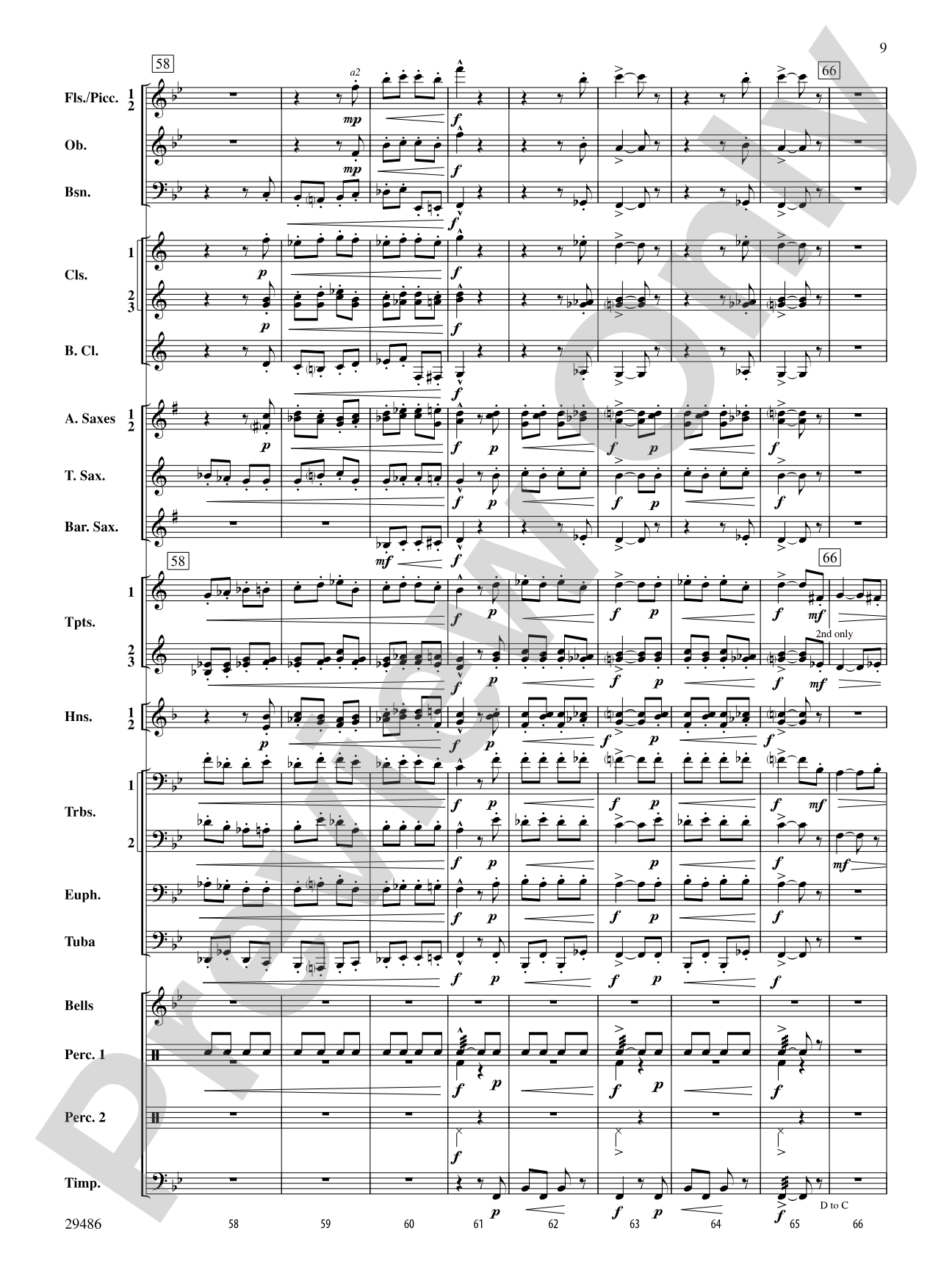 Polka from The Bartered Bride: Concert Band Conductor Score & Parts
