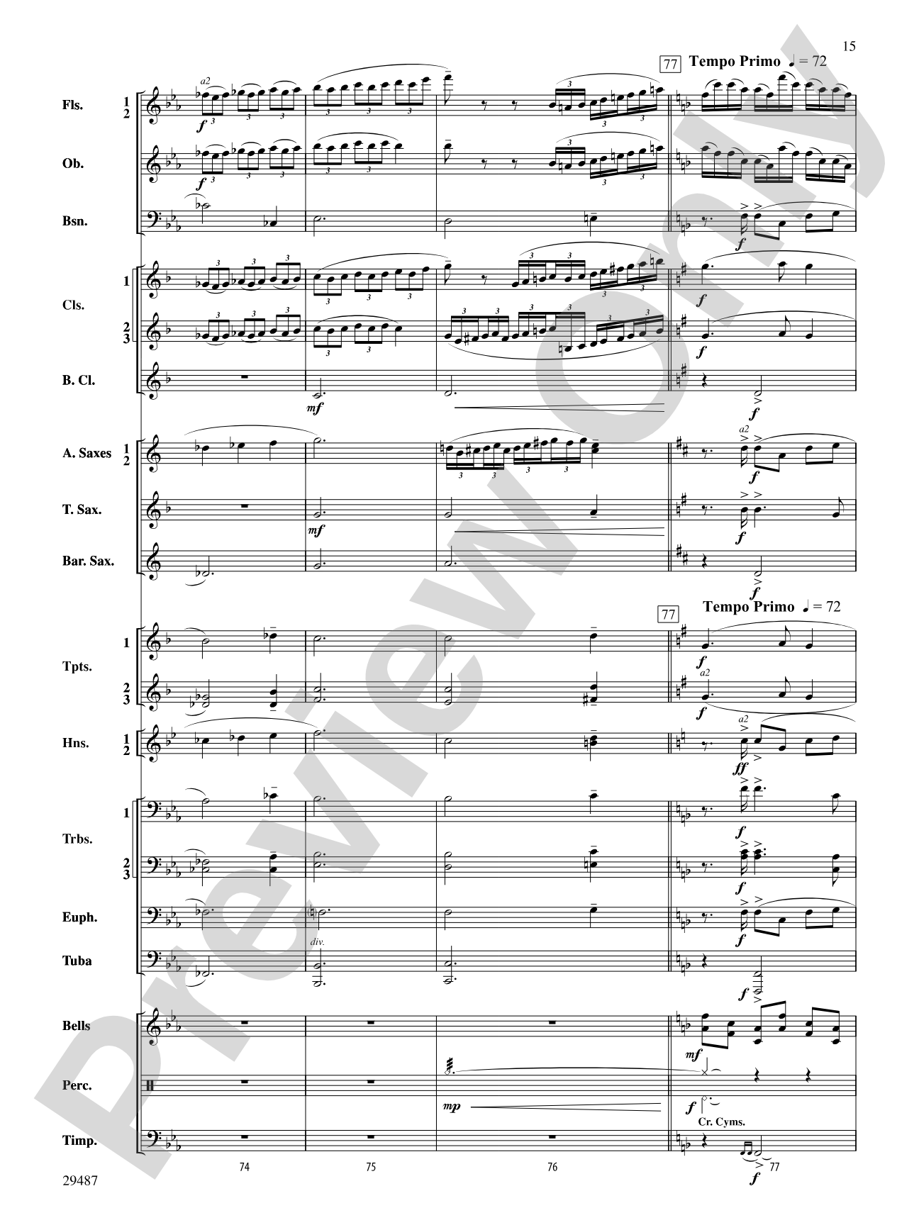 An Unending Legacy: Concert Band Conductor Score & Parts
