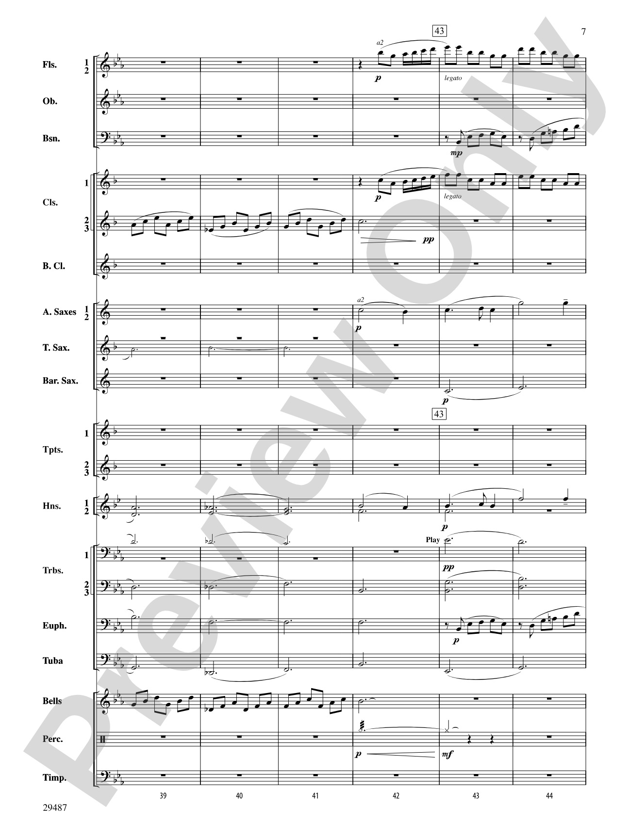 An Unending Legacy: Concert Band Conductor Score & Parts