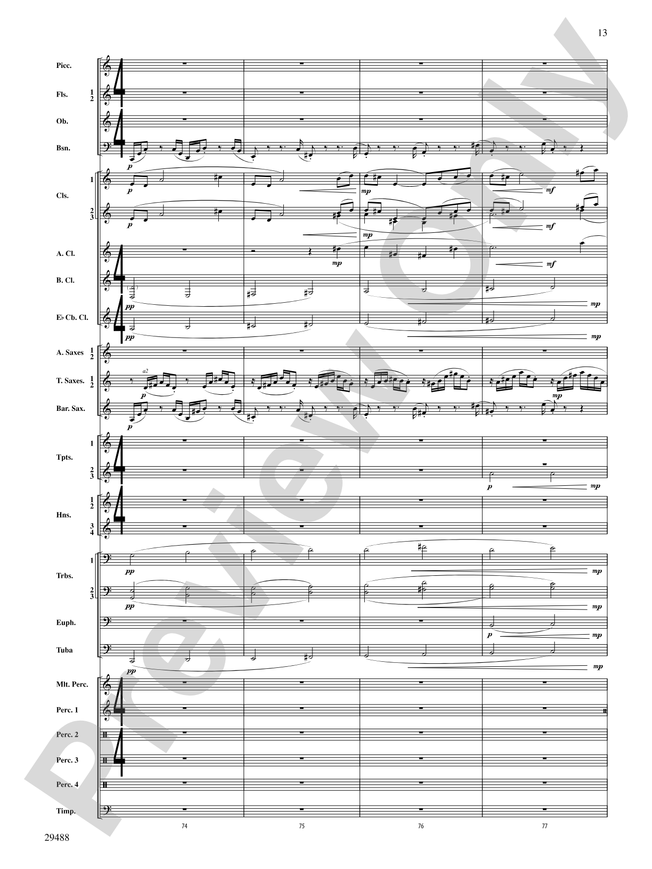 Supplication: Concert Band Conductor Score & Parts