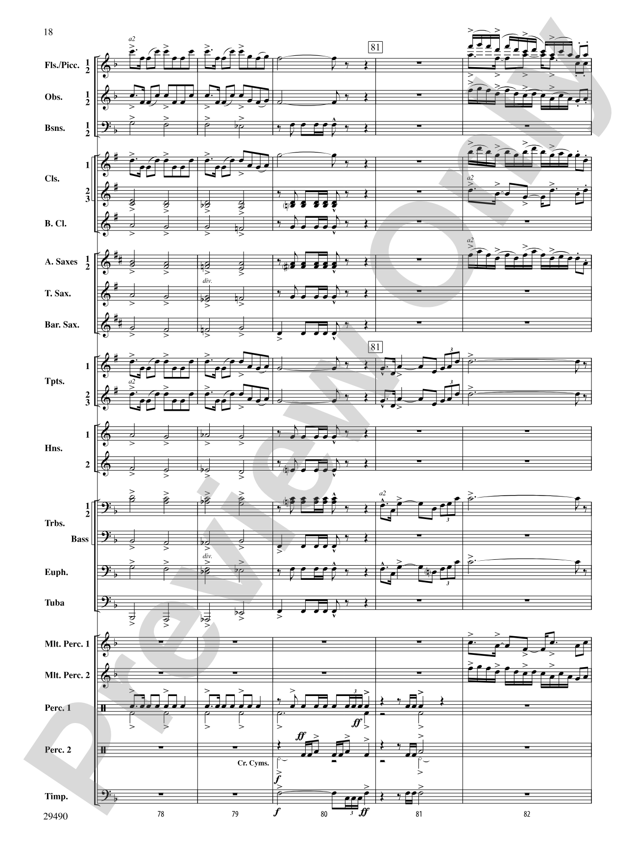 West River Jubilee: Concert Band Conductor Score & Parts