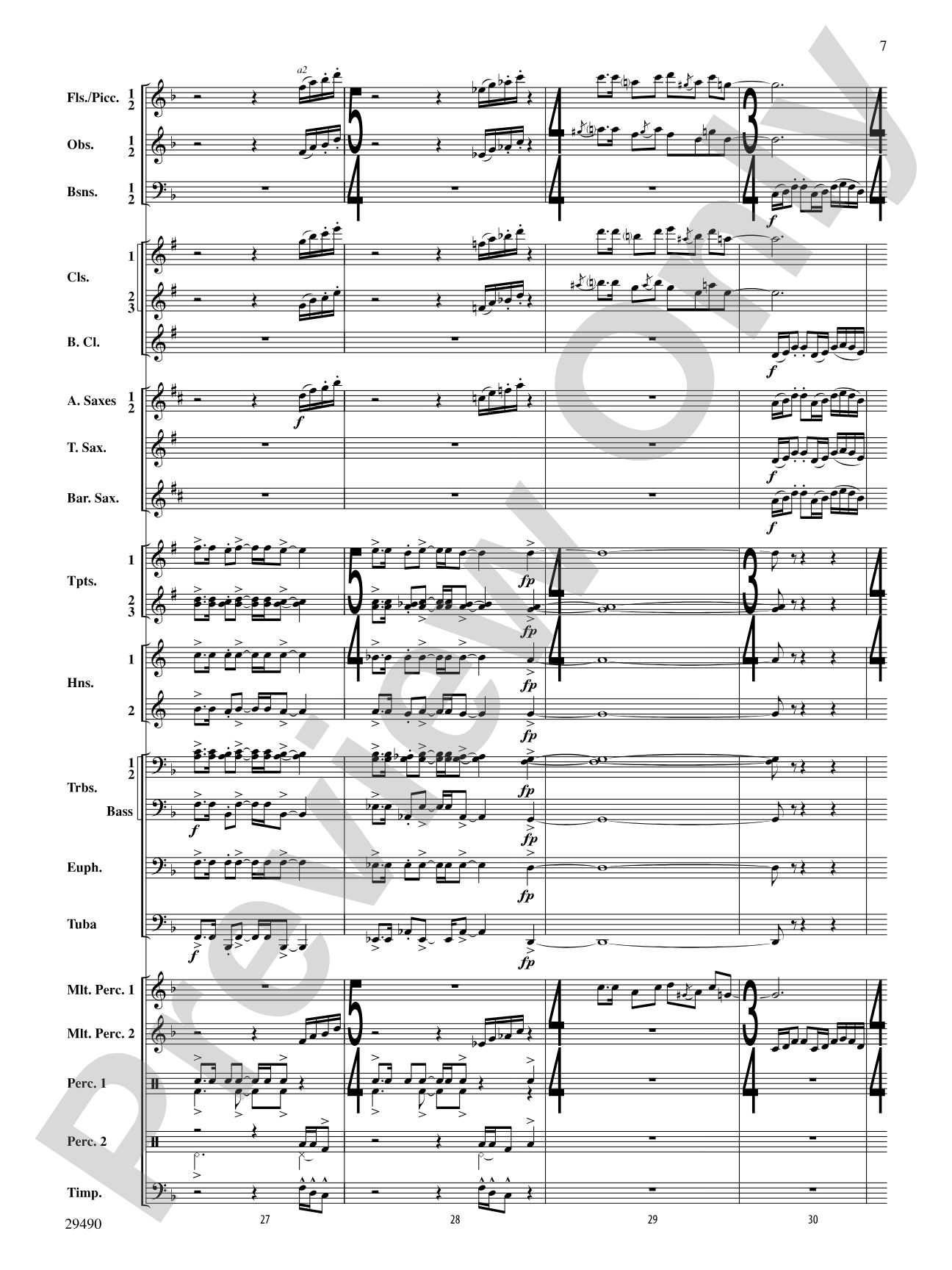 West River Jubilee: Concert Band Conductor Score & Parts
