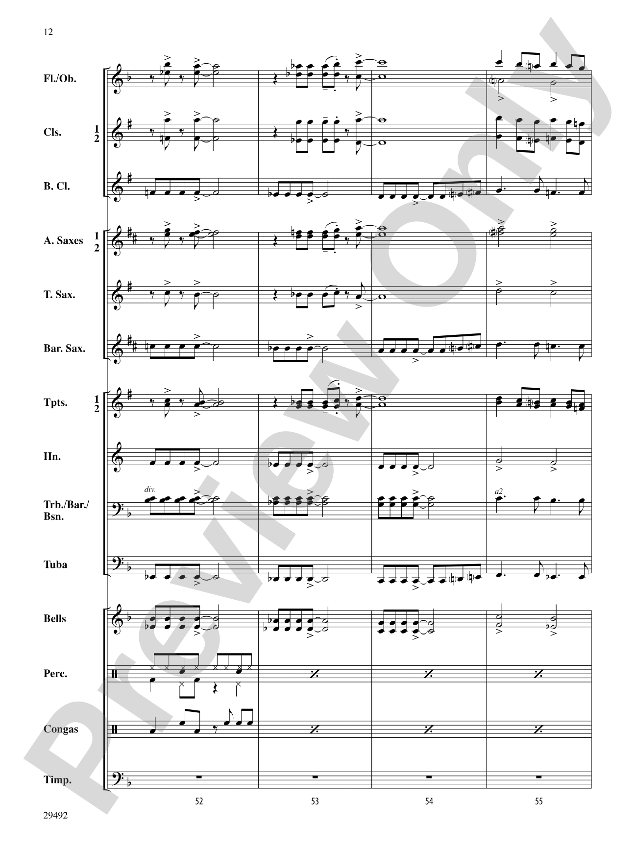Hard Times in the City: Concert Band Conductor Score & Parts