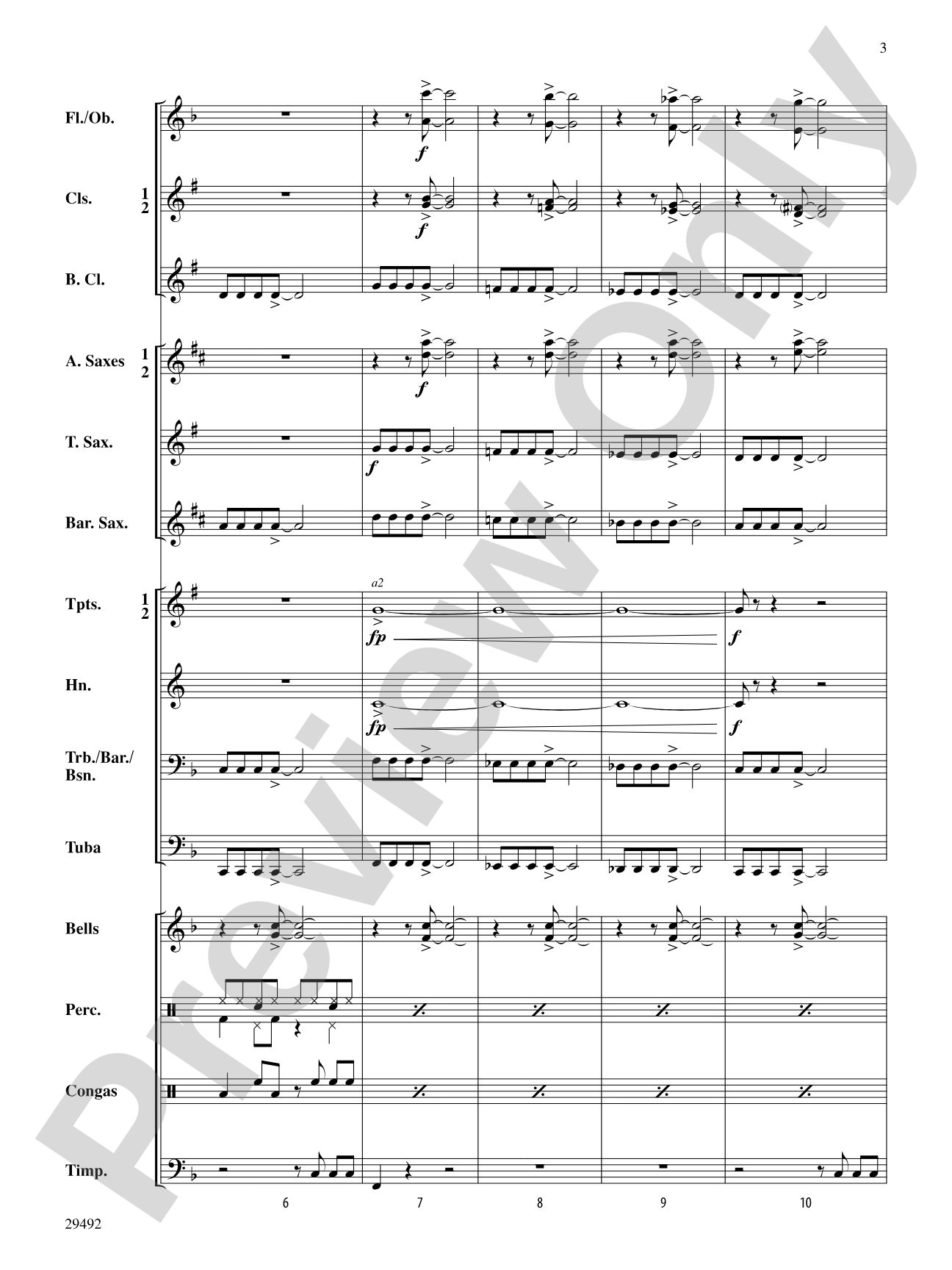 Hard Times in the City: Concert Band Conductor Score & Parts