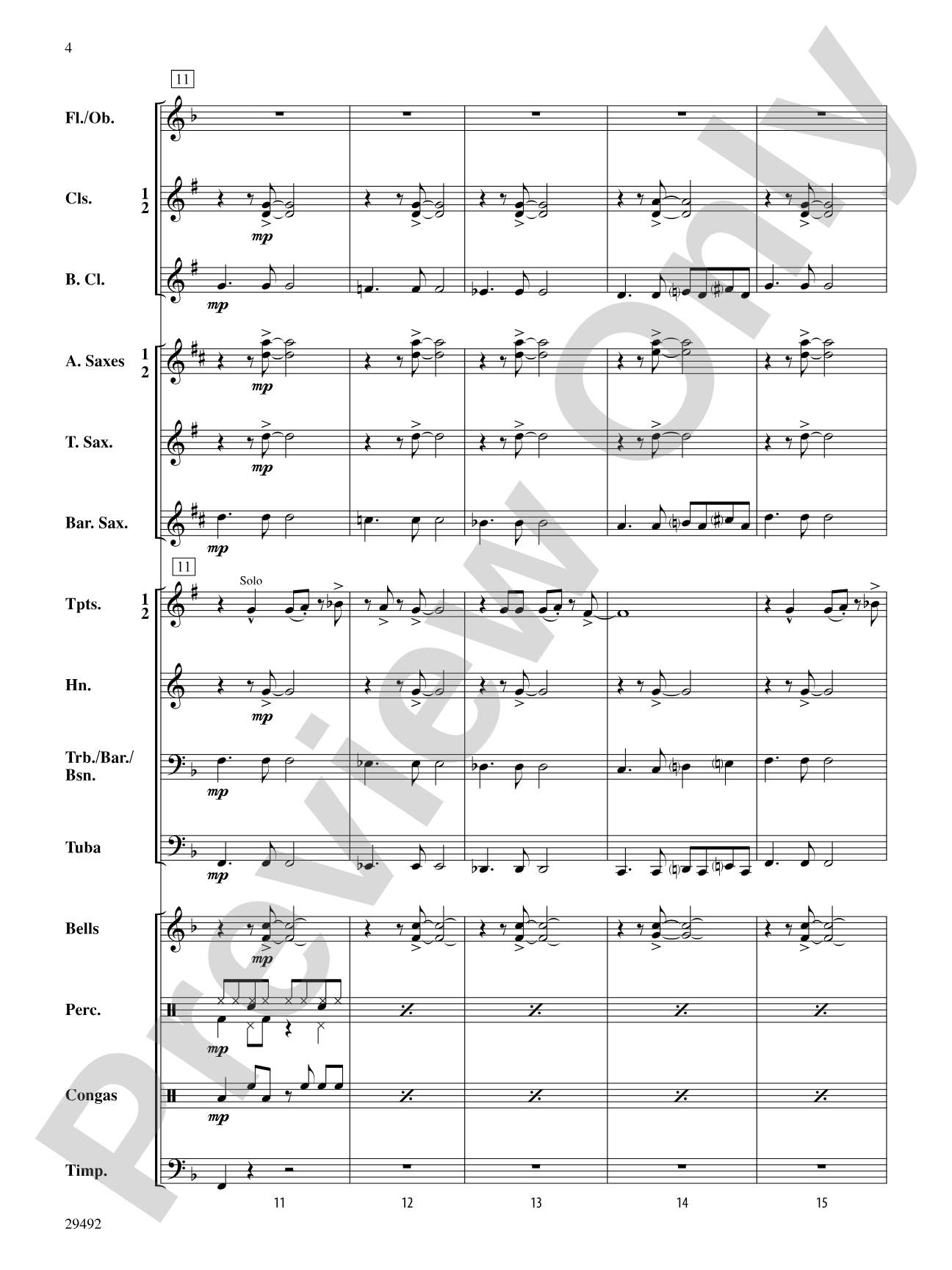 Hard Times in the City: Concert Band Conductor Score & Parts