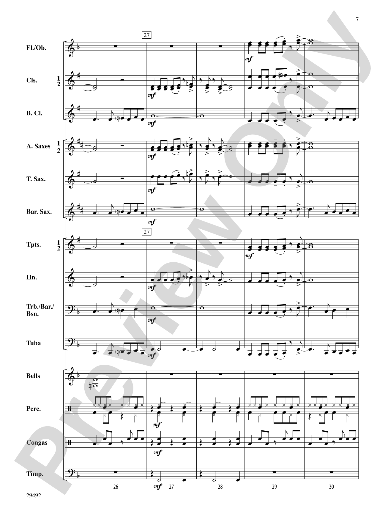 Hard Times in the City: Concert Band Conductor Score & Parts