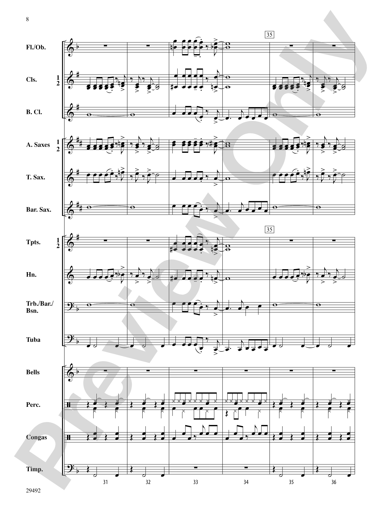 Hard Times in the City: Concert Band Conductor Score & Parts