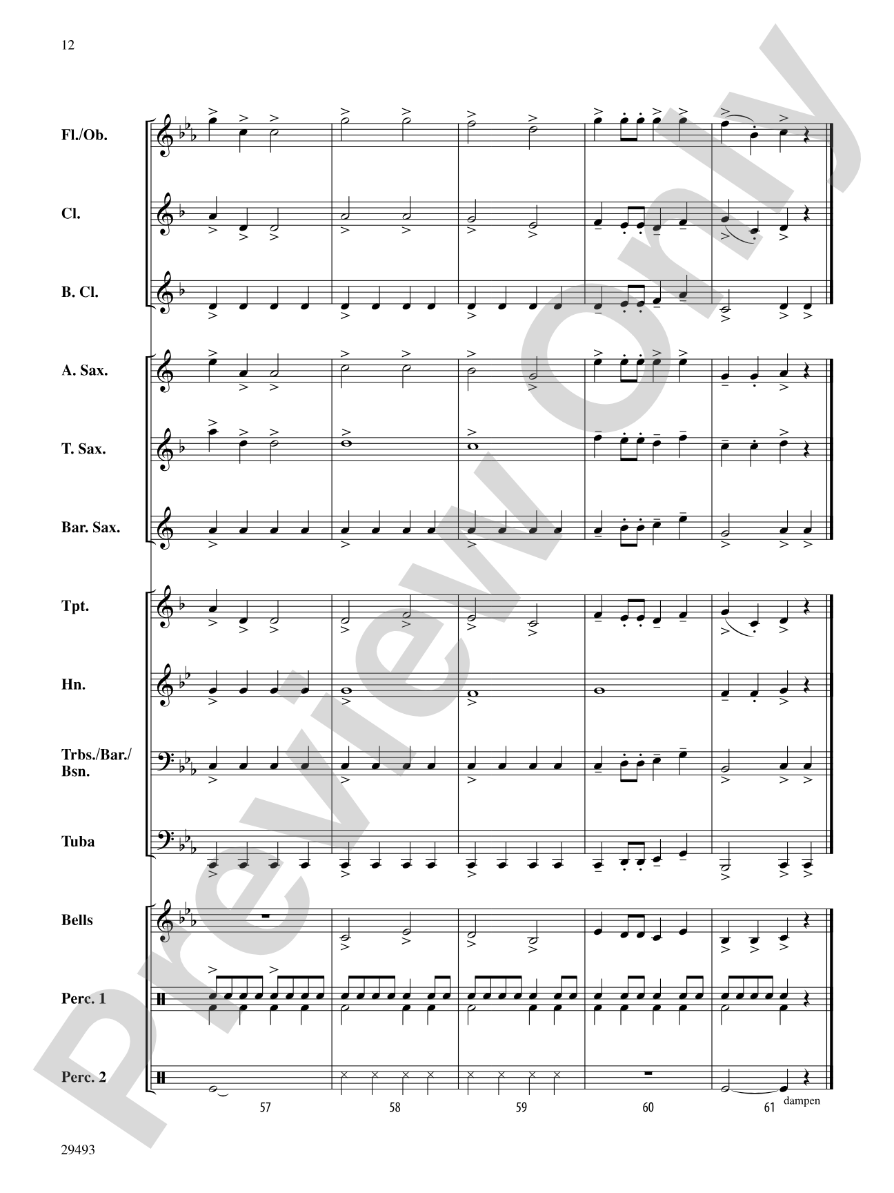 Hunter's Mountain: Concert Band Conductor Score & Parts