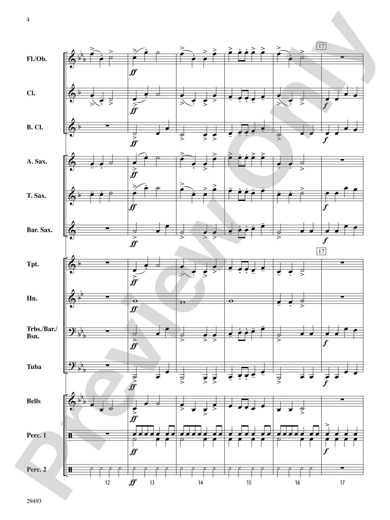 Hunter's Mountain: Concert Band Conductor Score & Parts