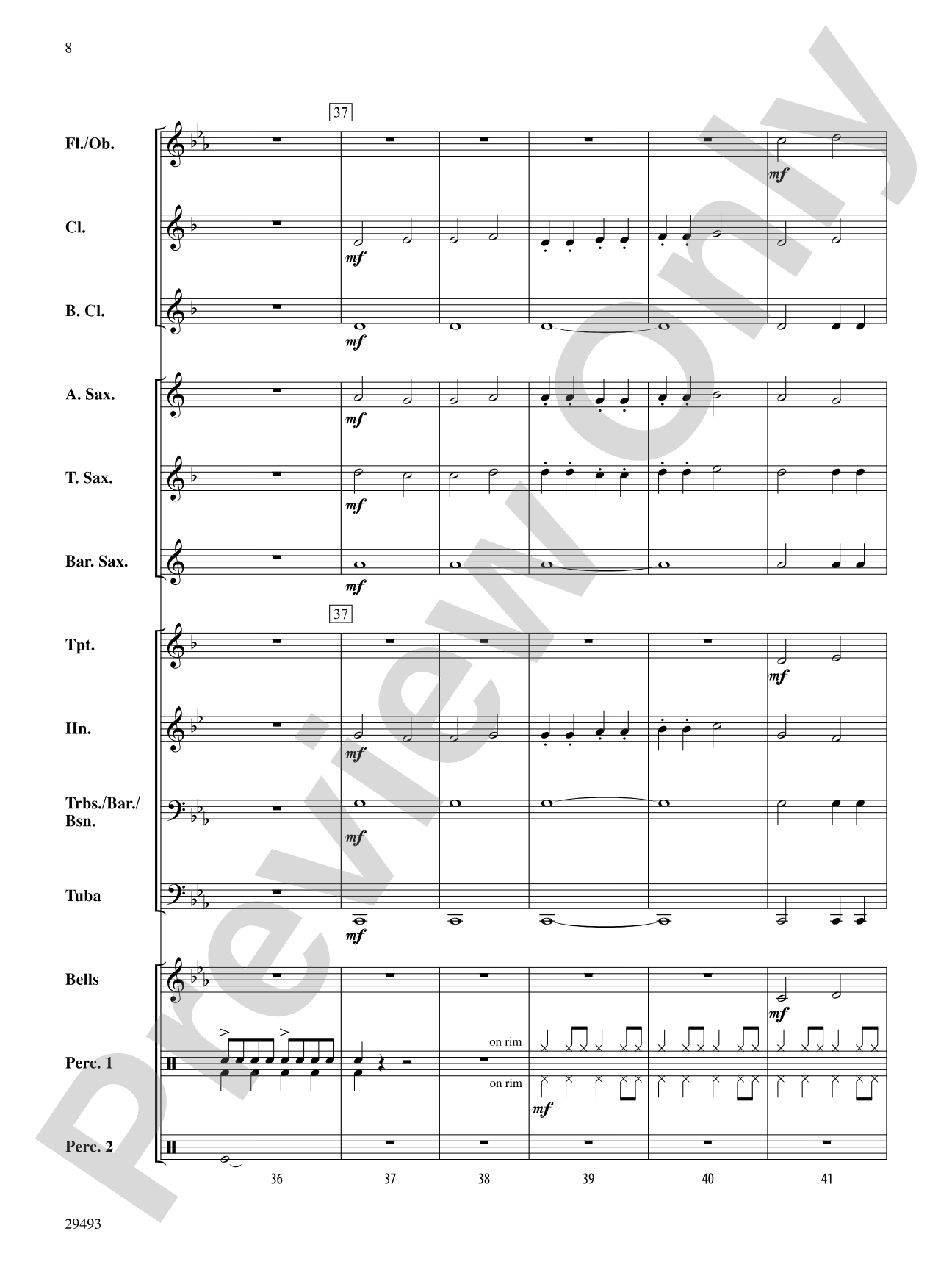 Hunter's Mountain: Concert Band Conductor Score & Parts