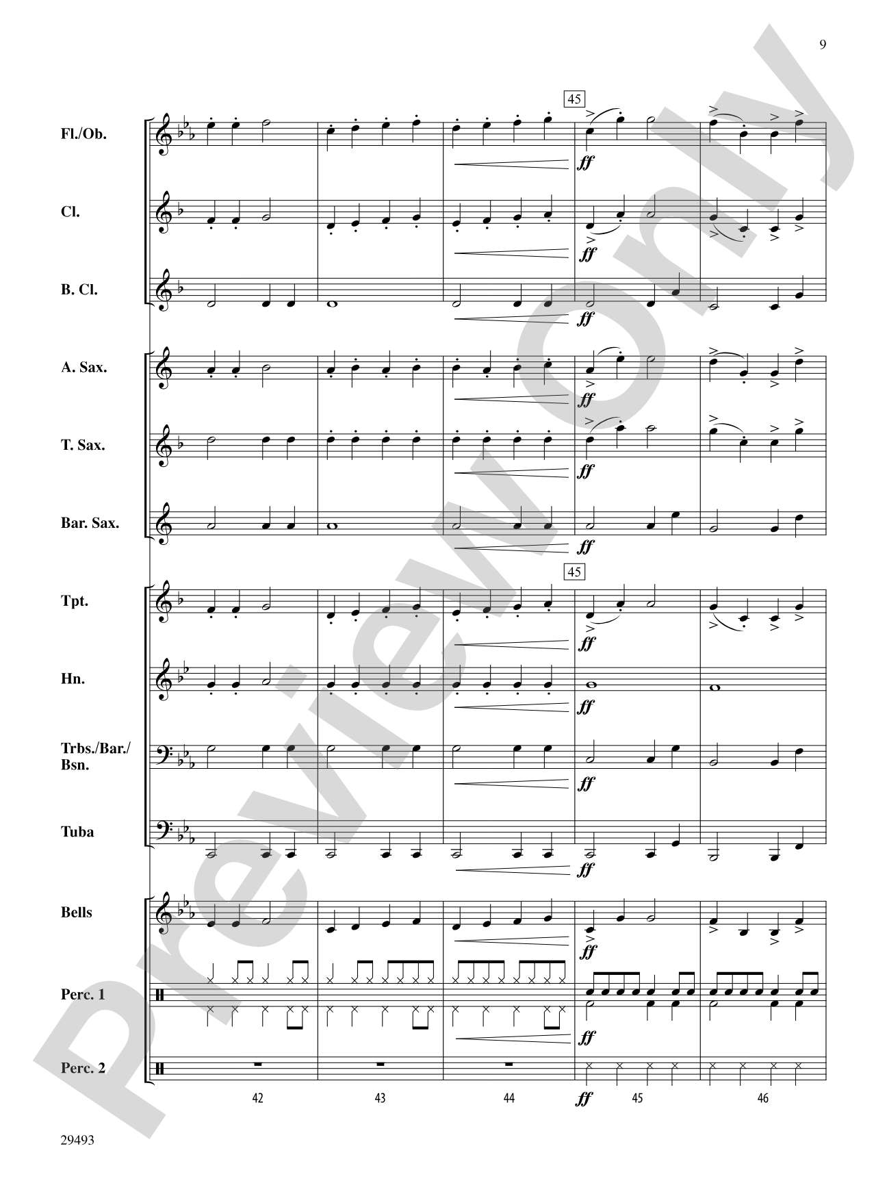 Hunter's Mountain: Concert Band Conductor Score & Parts