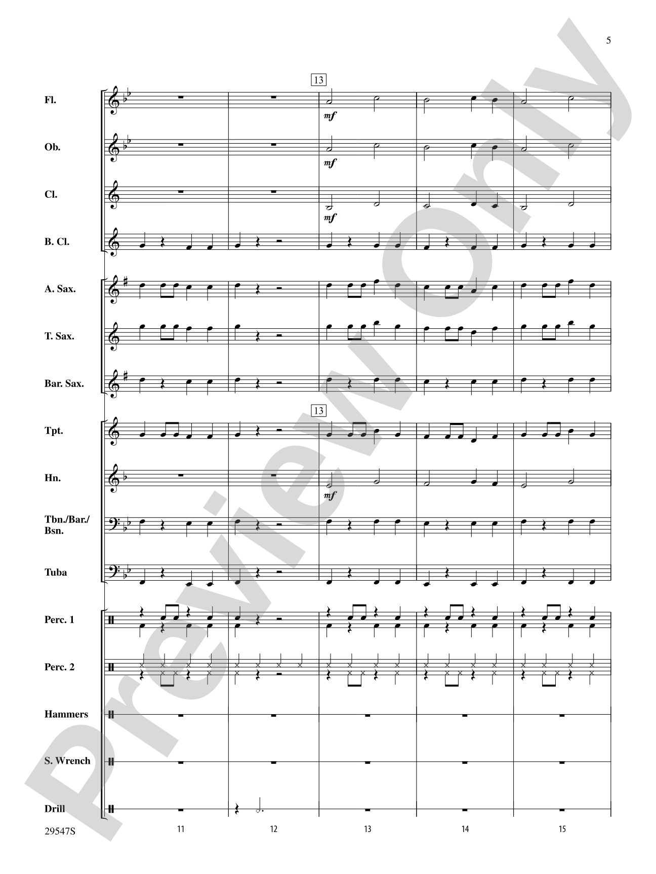 Garage Band: Concert Band Conductor Score & Parts