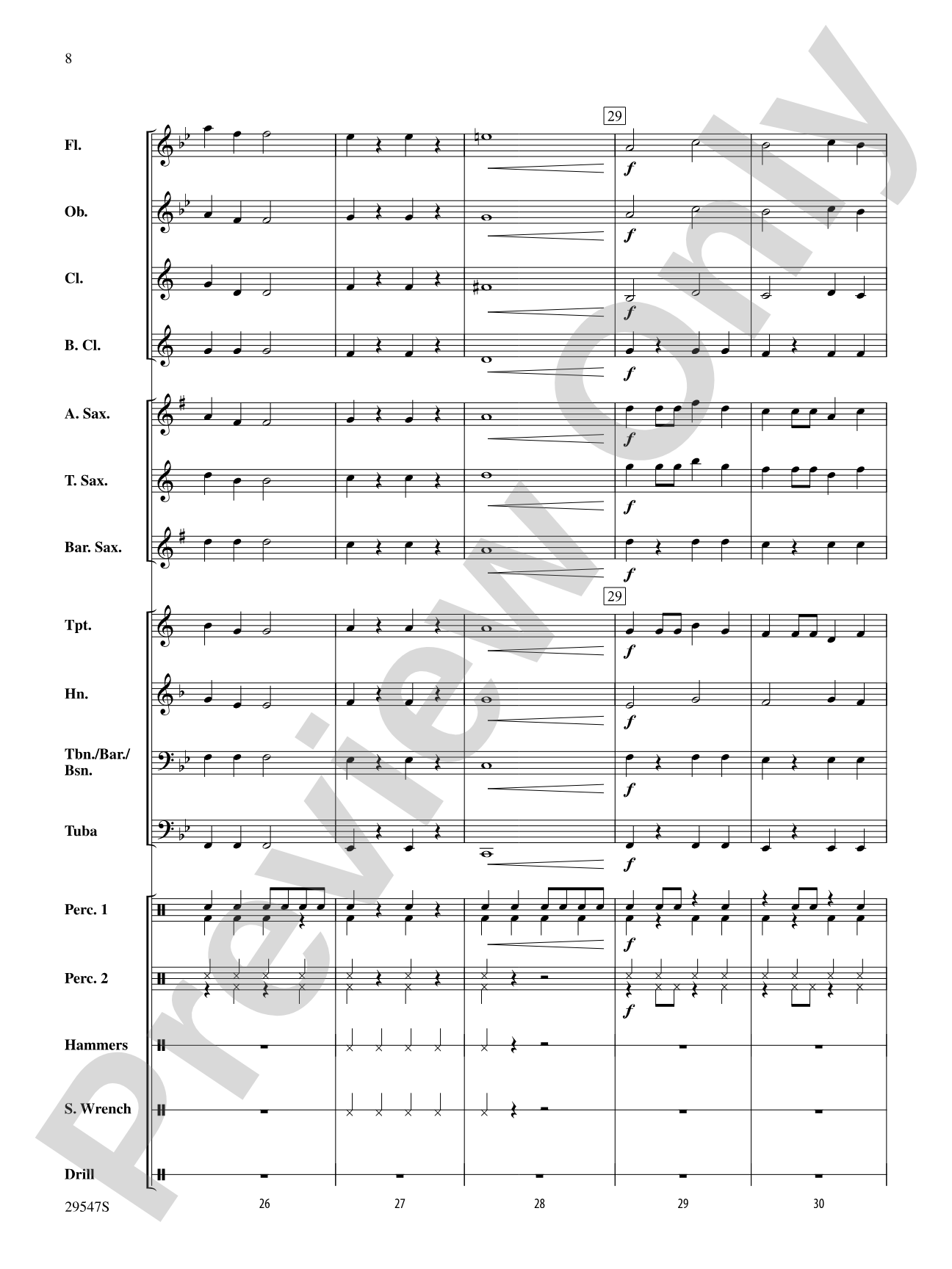Garage Band: Concert Band Conductor Score & Parts