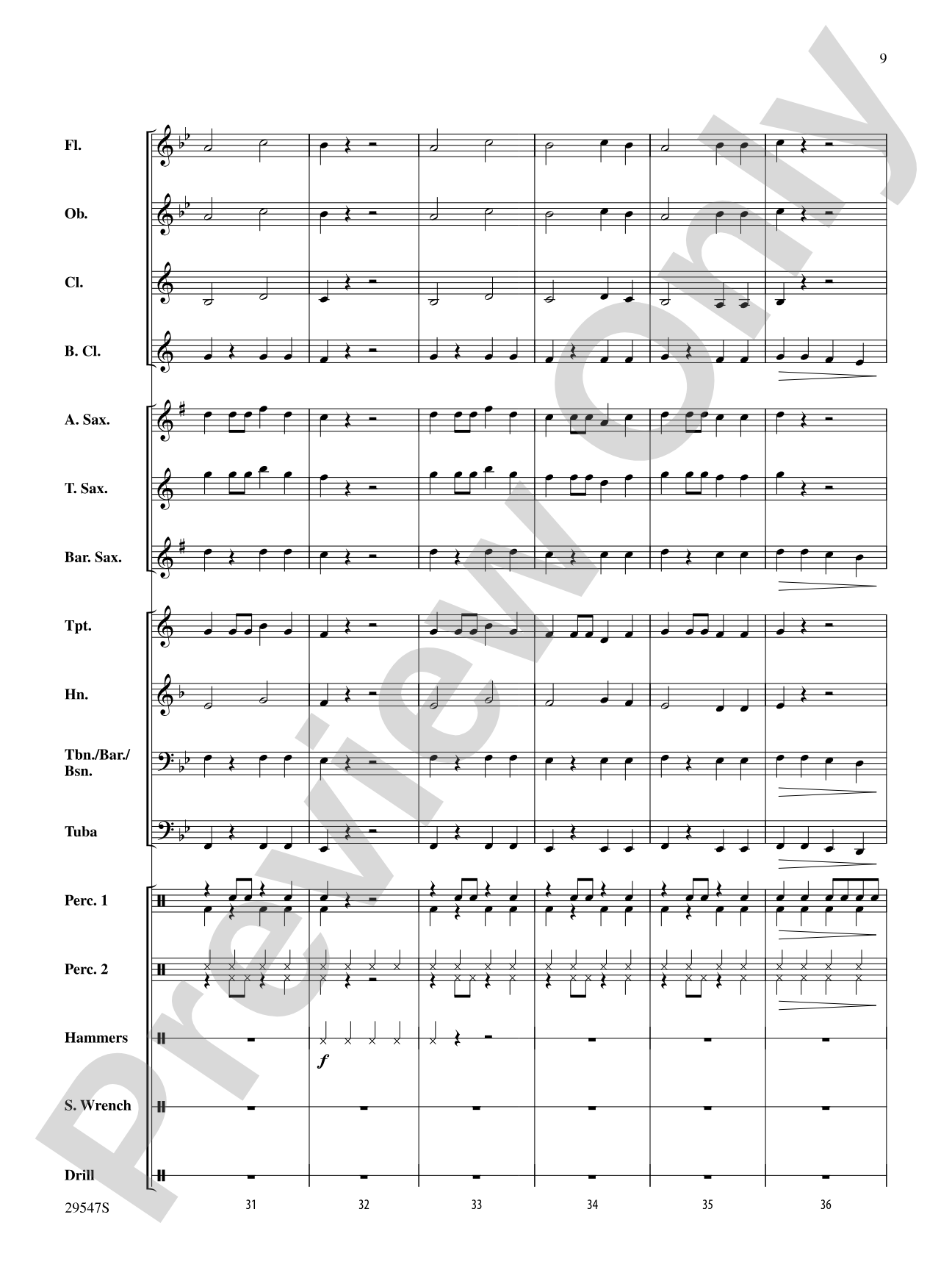 Garage Band: Concert Band Conductor Score & Parts