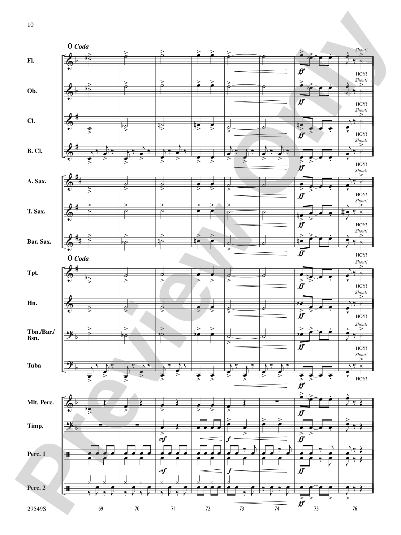 Dervish: Concert Band Conductor Score & Parts