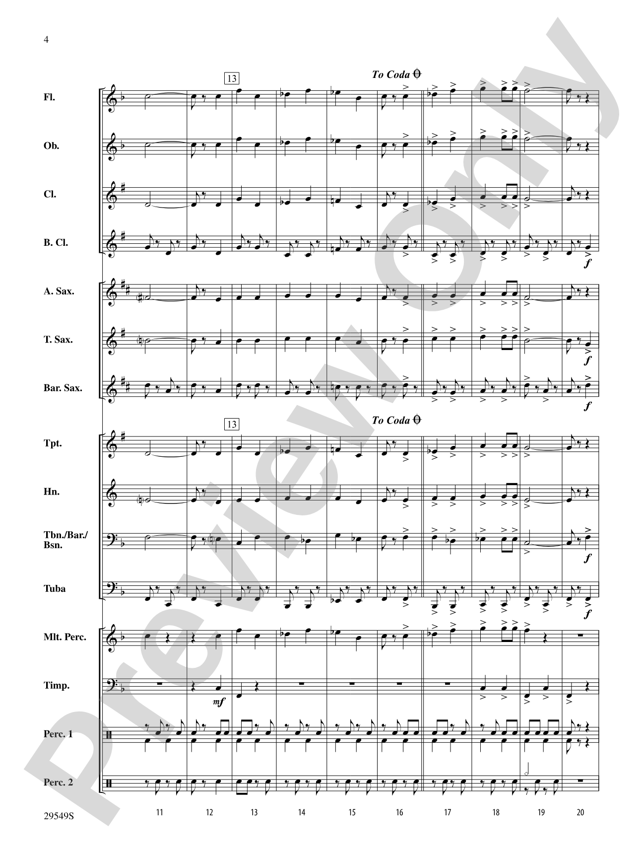 Dervish: Concert Band Conductor Score & Parts