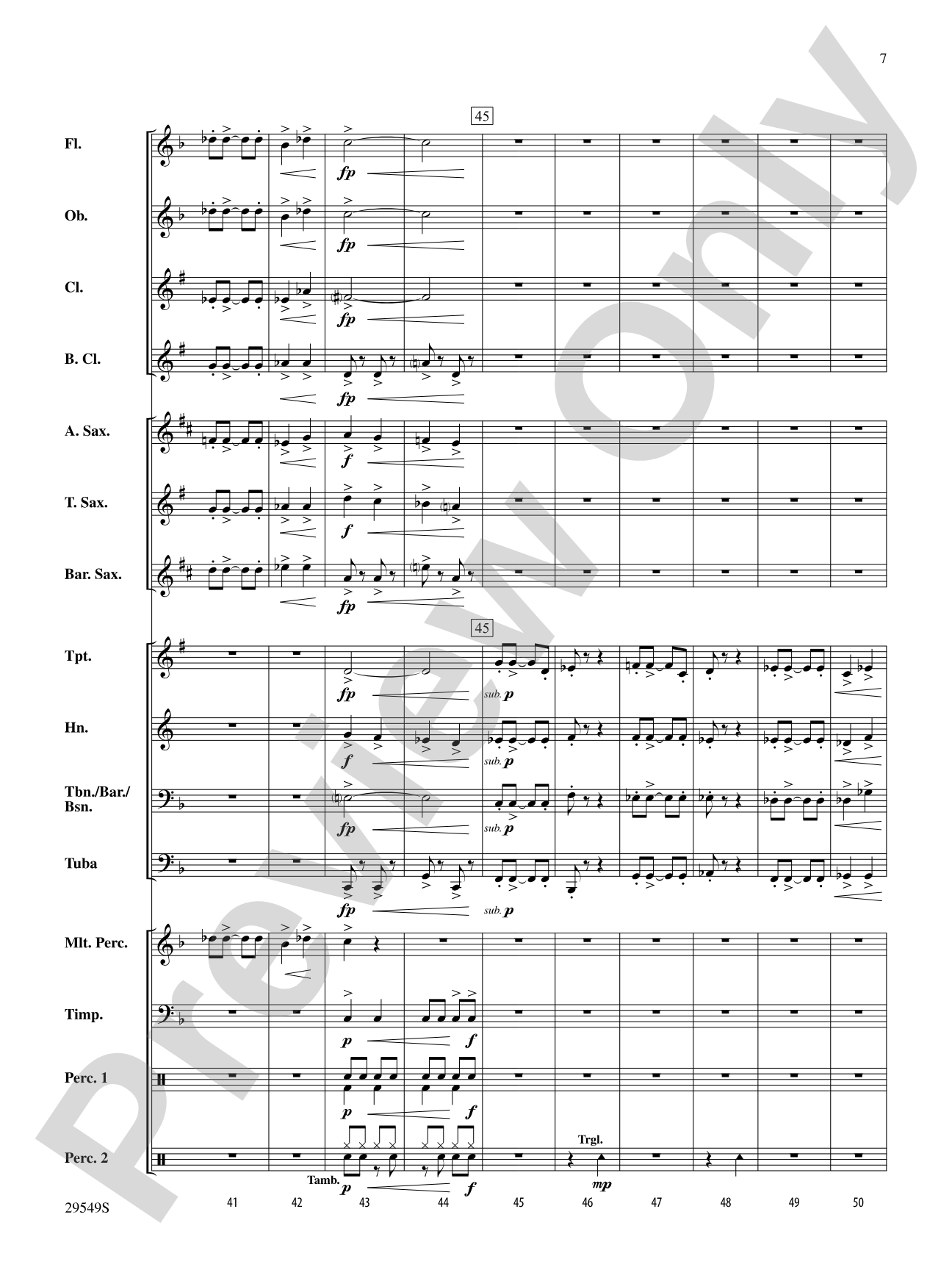 Dervish: Concert Band Conductor Score & Parts