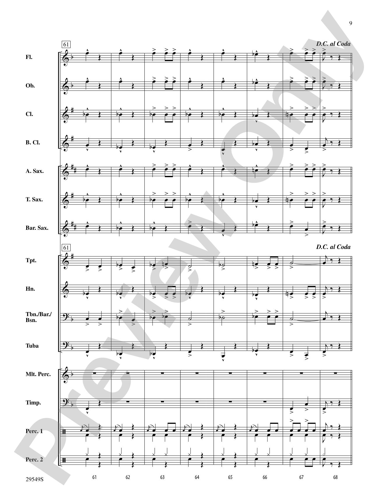 Dervish: Concert Band Conductor Score & Parts