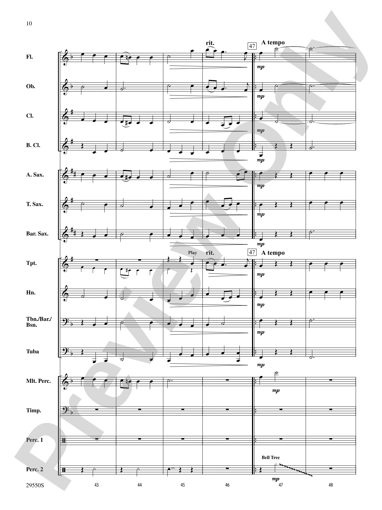 A Classic Touch: Concert Band Conductor Score & Parts