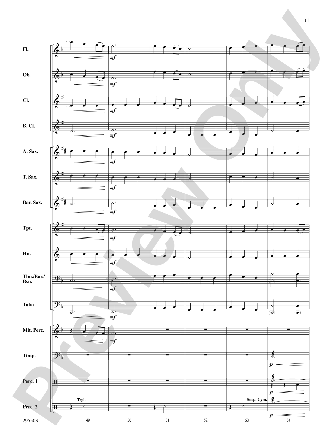A Classic Touch: Concert Band Conductor Score & Parts