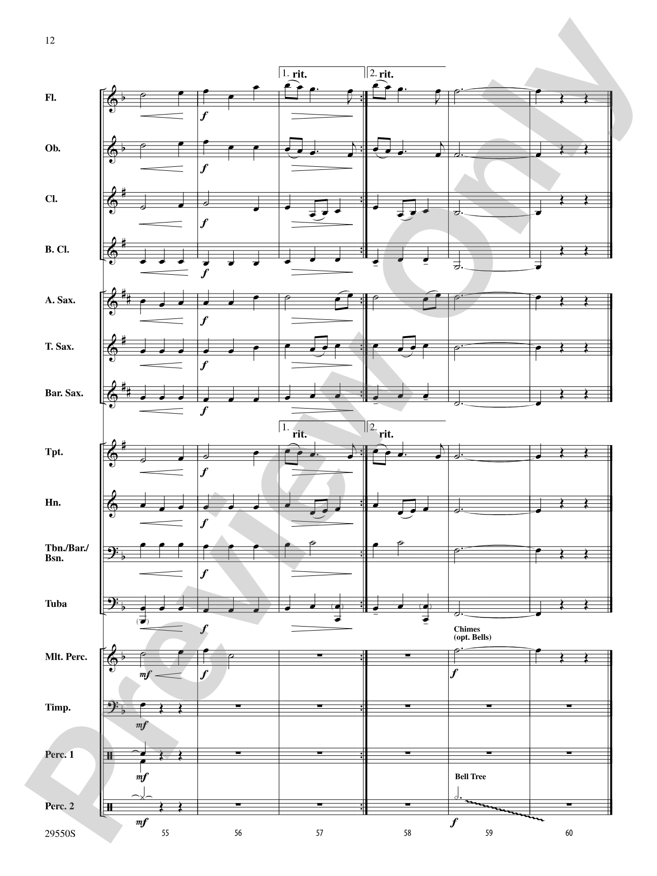 A Classic Touch: Concert Band Conductor Score & Parts