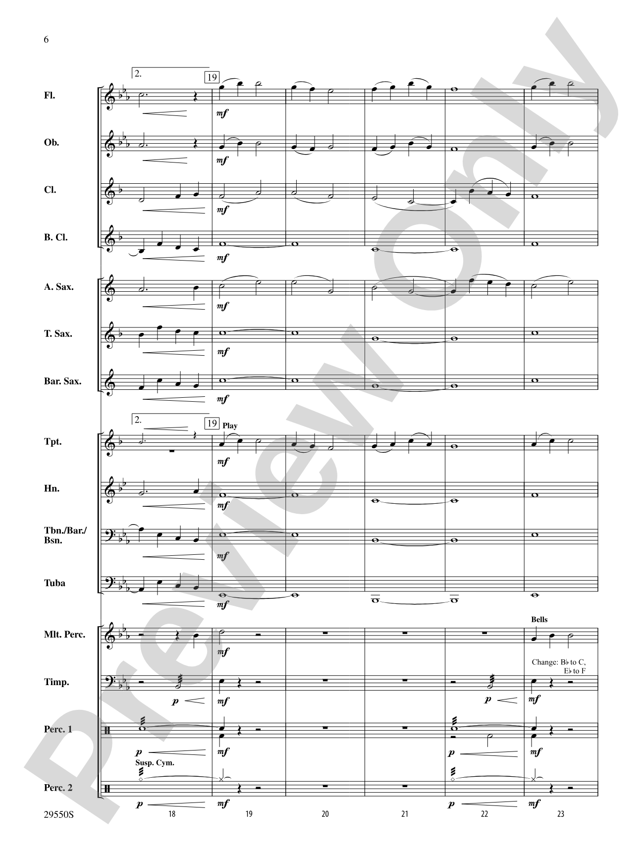 A Classic Touch: Concert Band Conductor Score & Parts