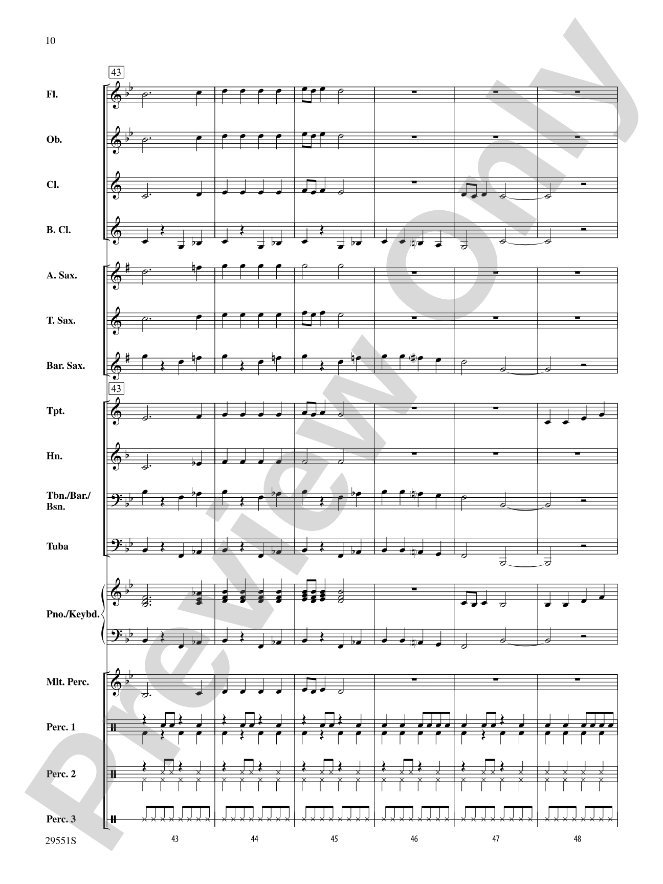 The Rockin' Drummer Boy: Score