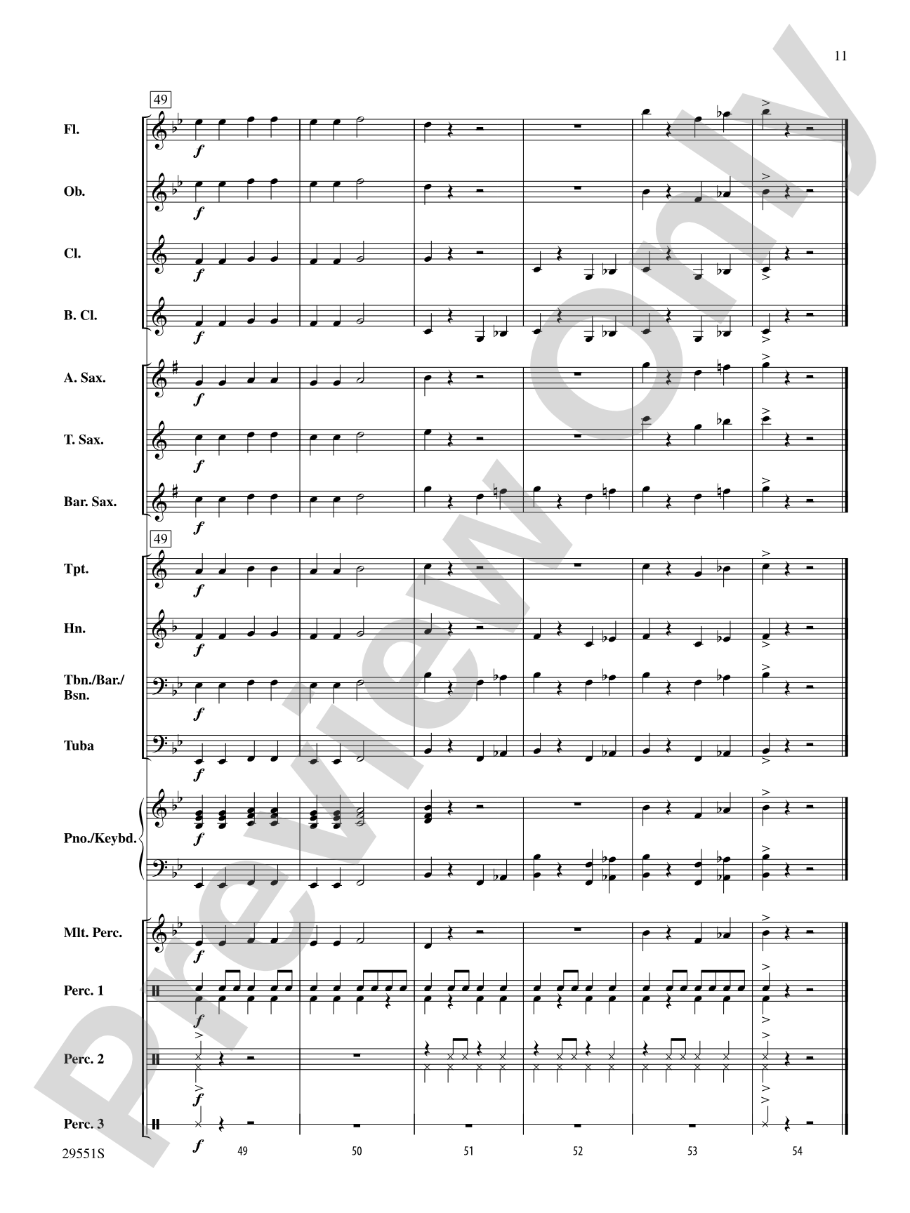 The Rockin' Drummer Boy: Score