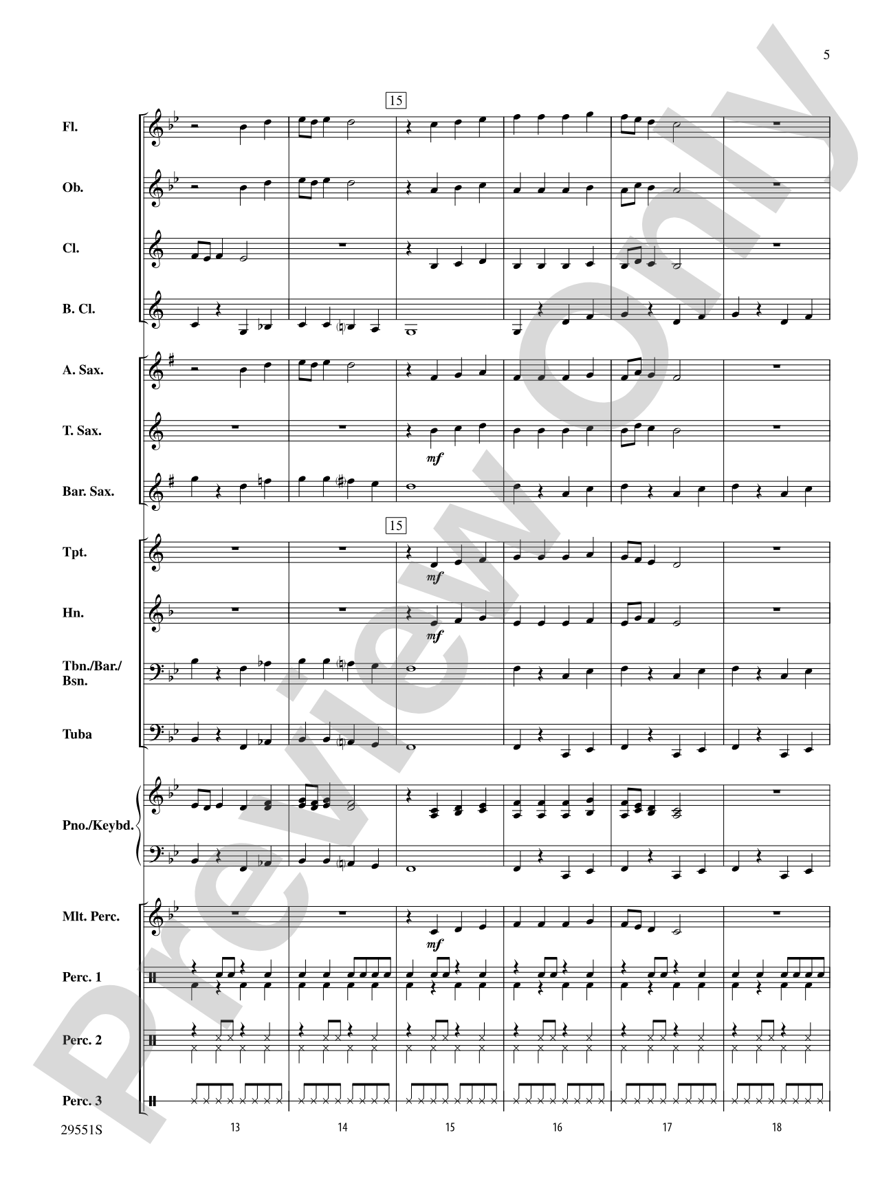 The Rockin' Drummer Boy: Score