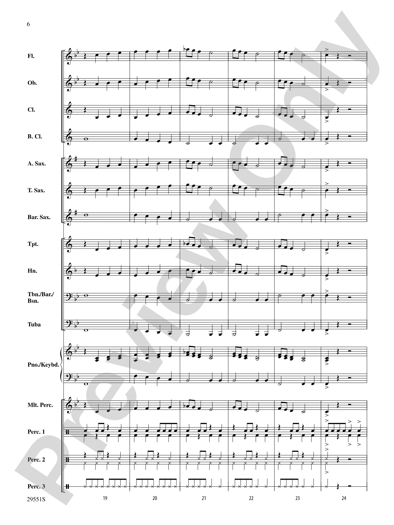 The Rockin' Drummer Boy: Score