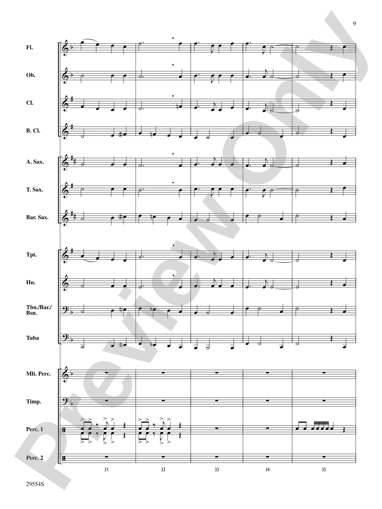 The Legacy of Heroes: Concert Band Conductor Score & Parts