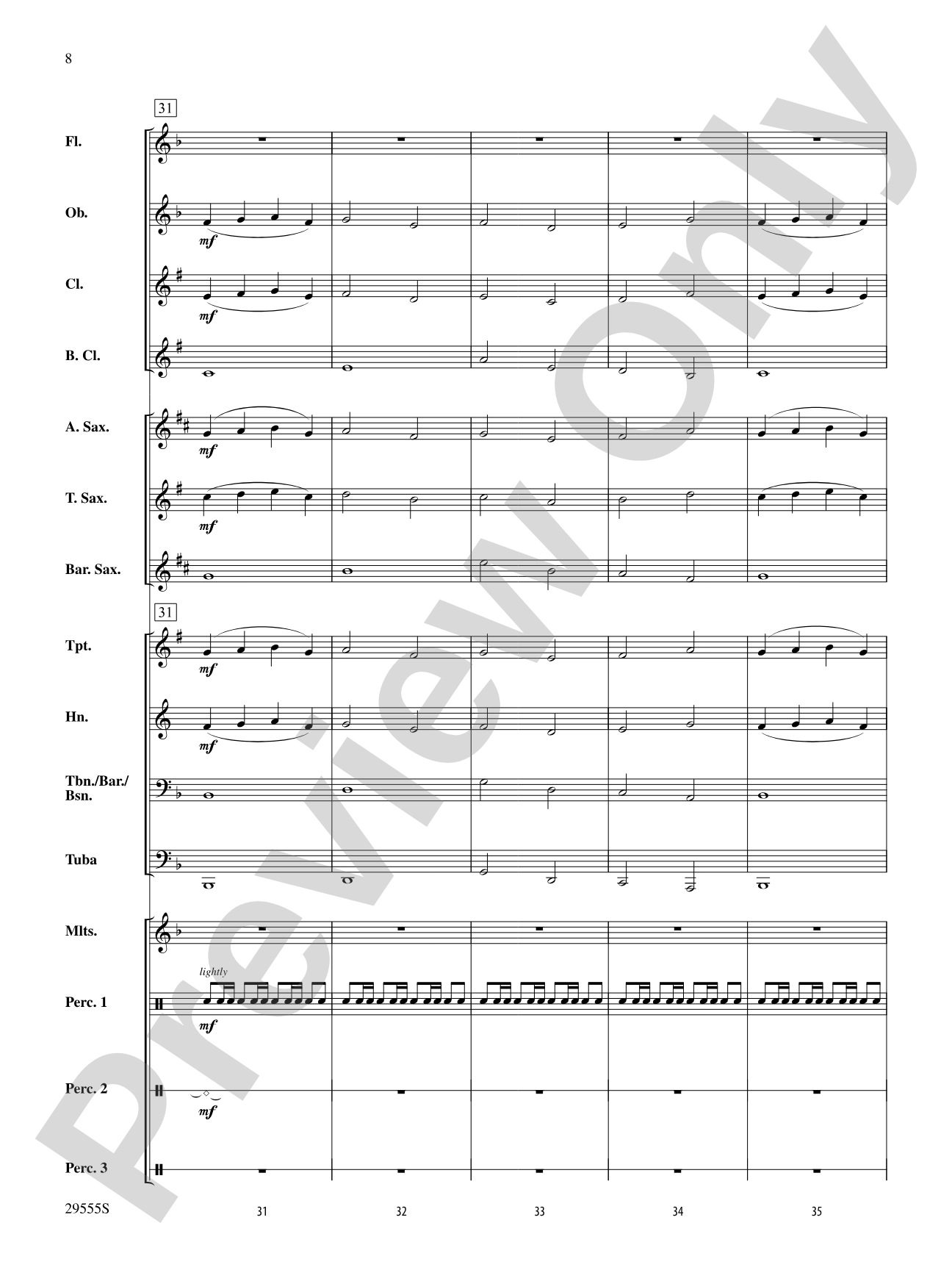 Primitivo: Concert Band Conductor Score & Parts