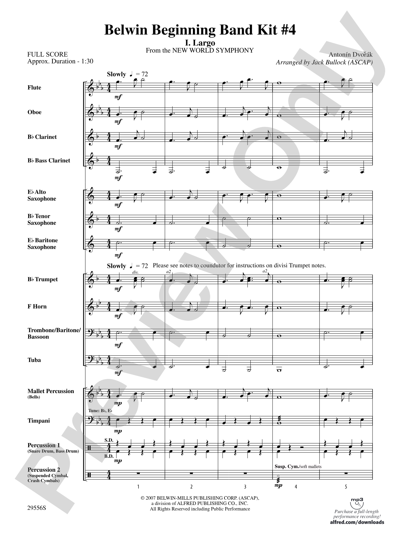 Belwin Beginning Band Kit #4: Concert Band Conductor Score & Parts