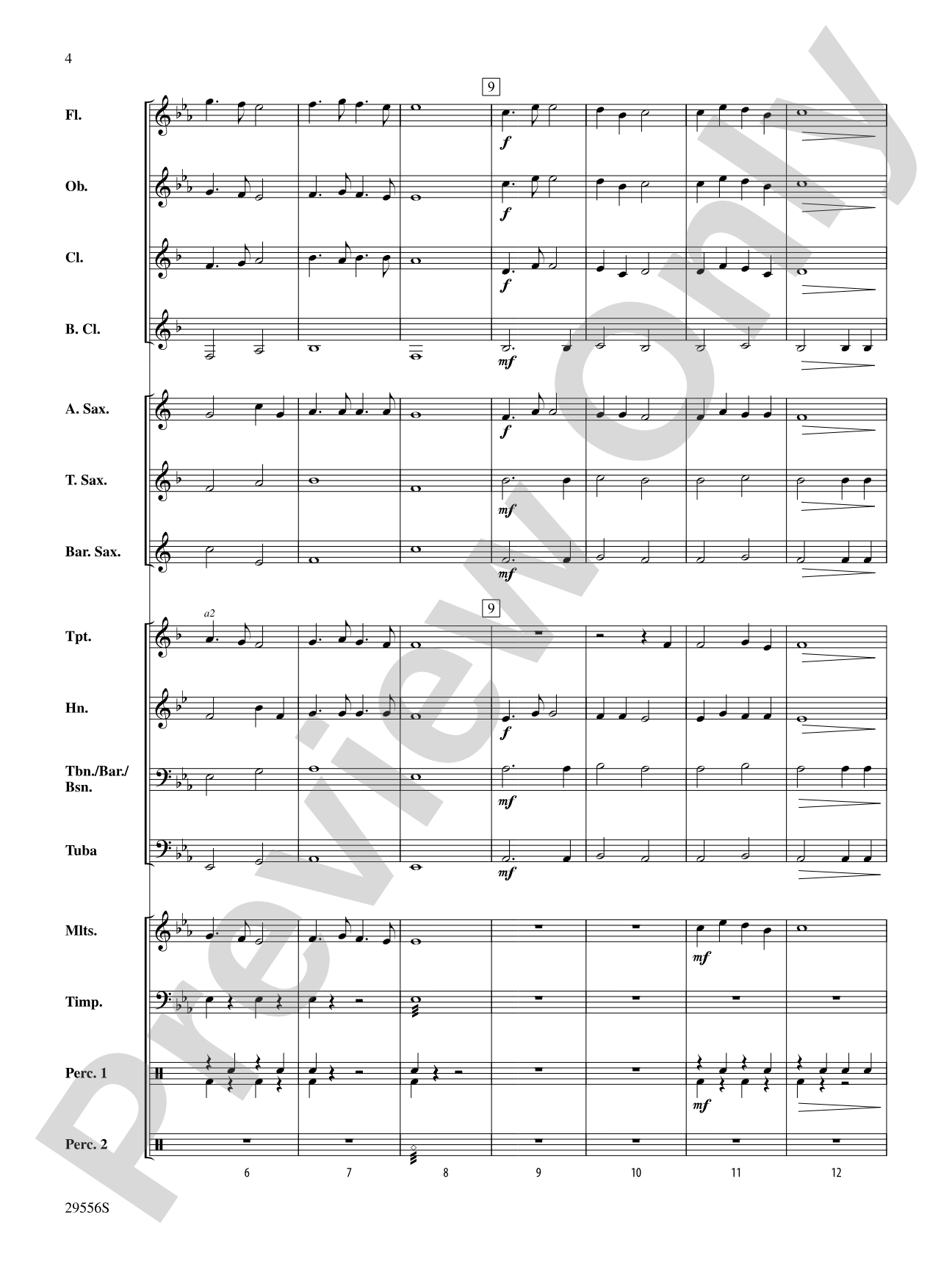 Belwin Beginning Band Kit #4: Concert Band Conductor Score & Parts