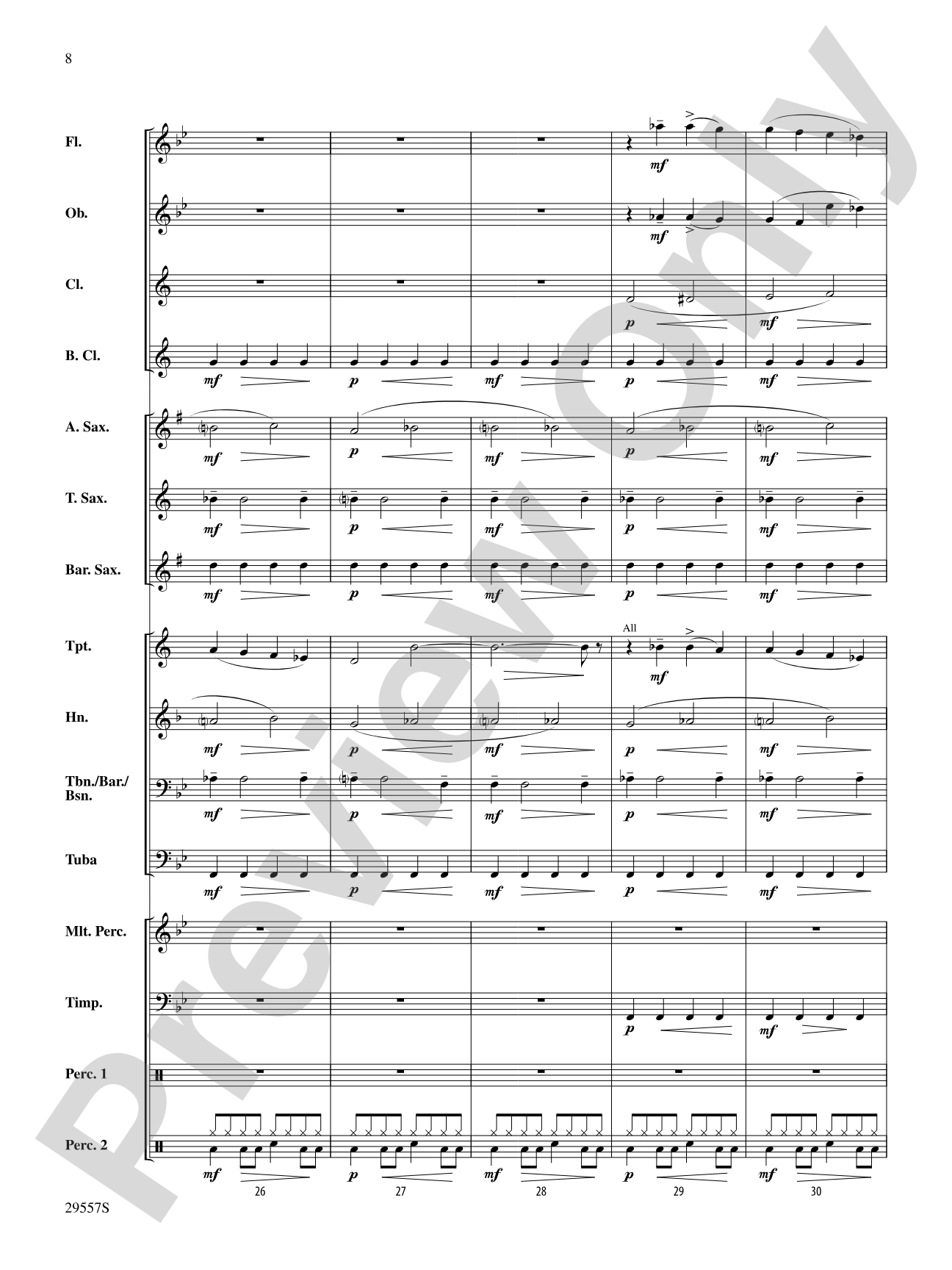 Spy Games: Concert Band Conductor Score & Parts