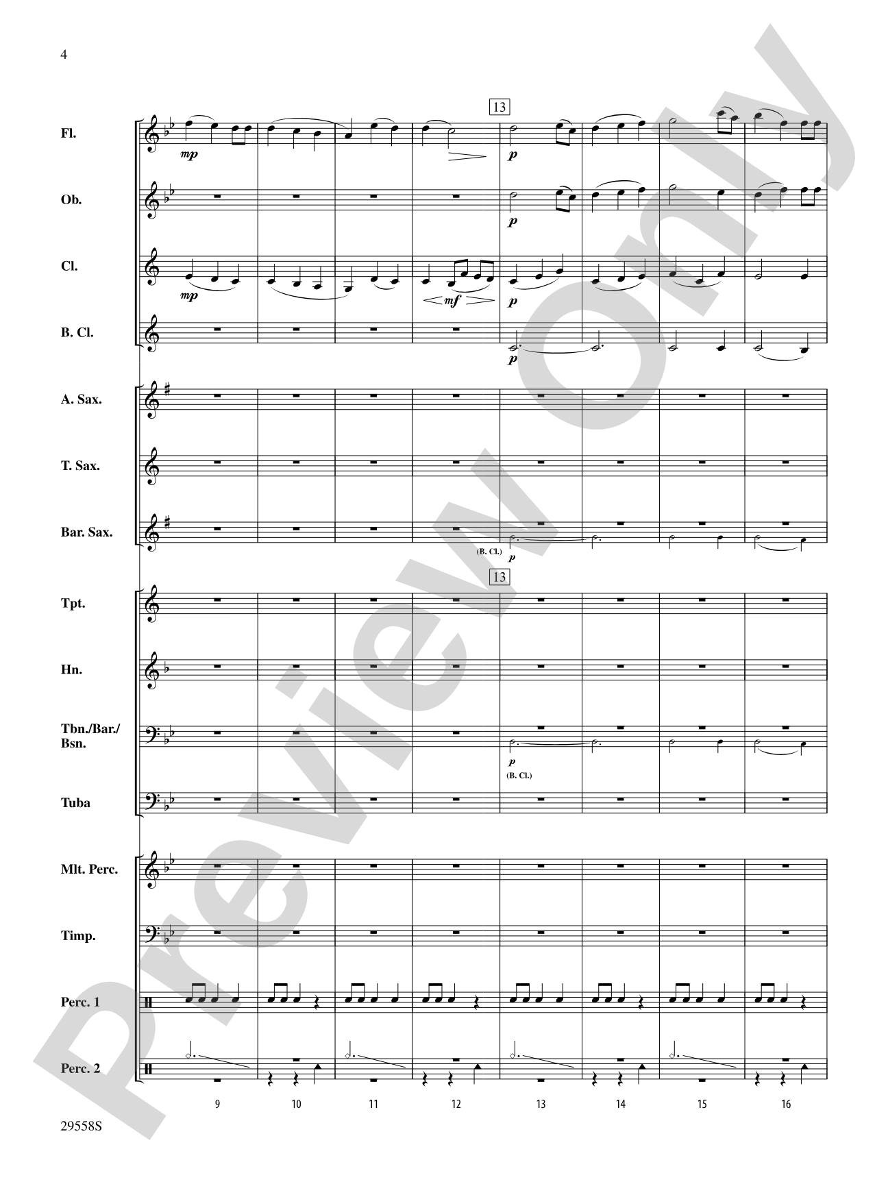 Lux Prima (Come, My Soul, Thou Must Be Awakening): Concert Band Conductor Score & Parts