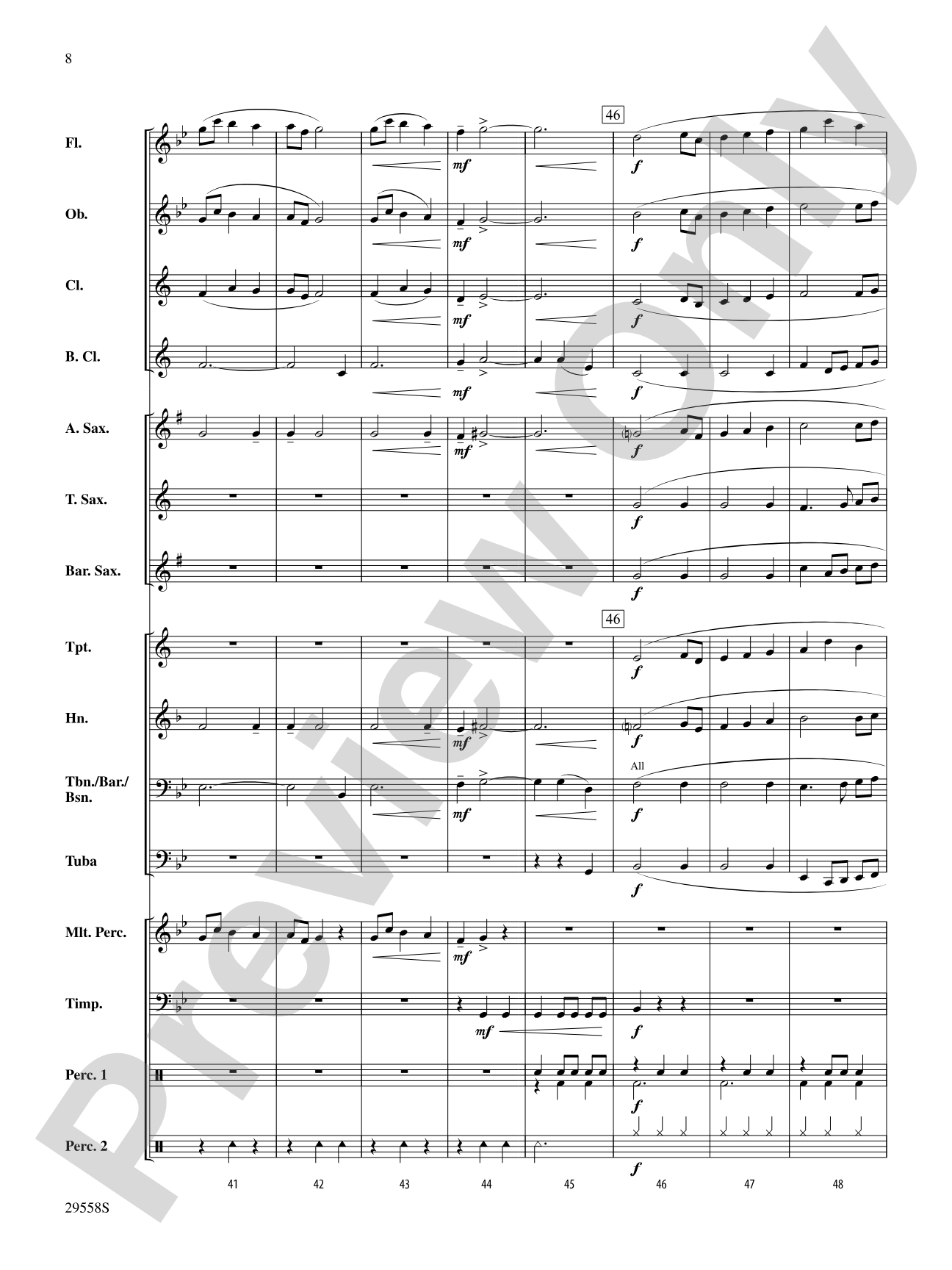 Lux Prima (Come, My Soul, Thou Must Be Awakening): Concert Band Conductor Score & Parts