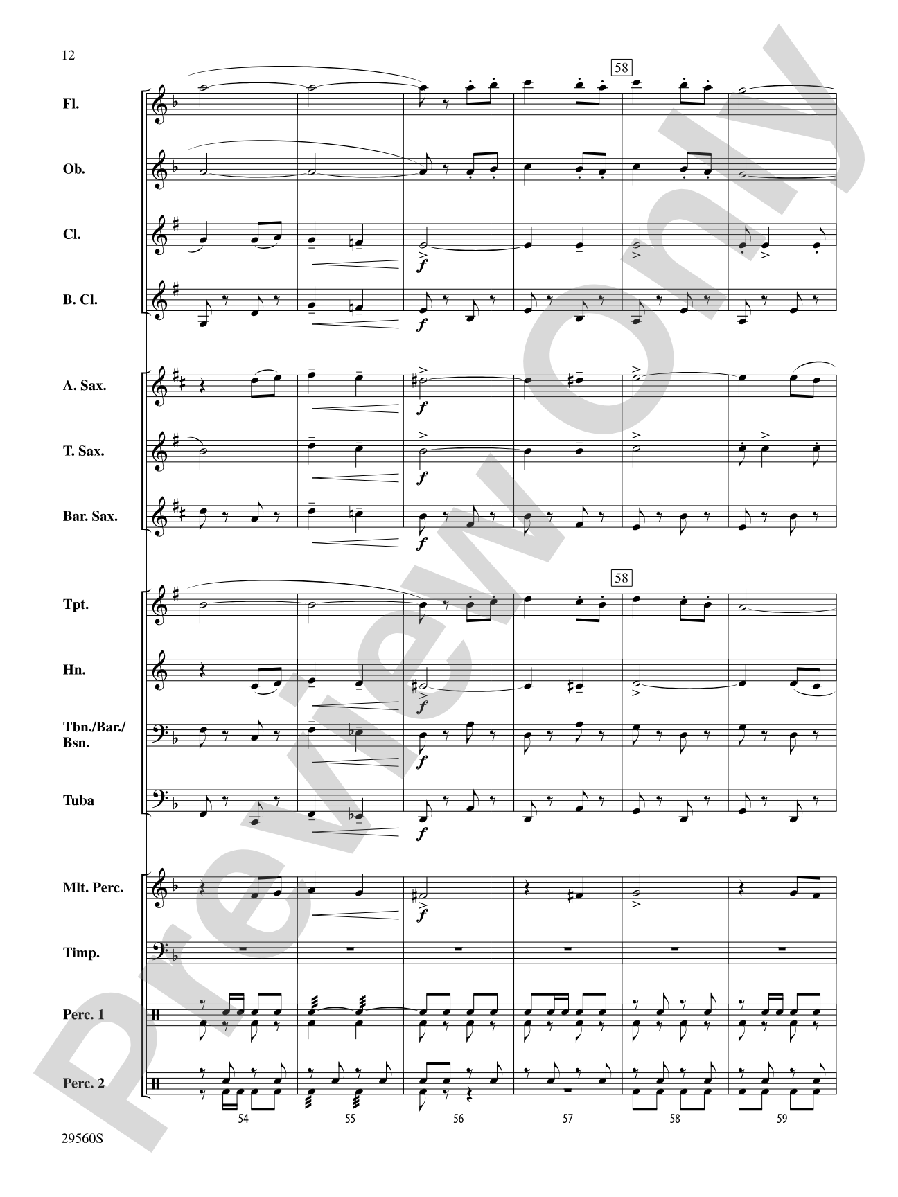 Paso Flamenco: Concert Band Conductor Score & Parts