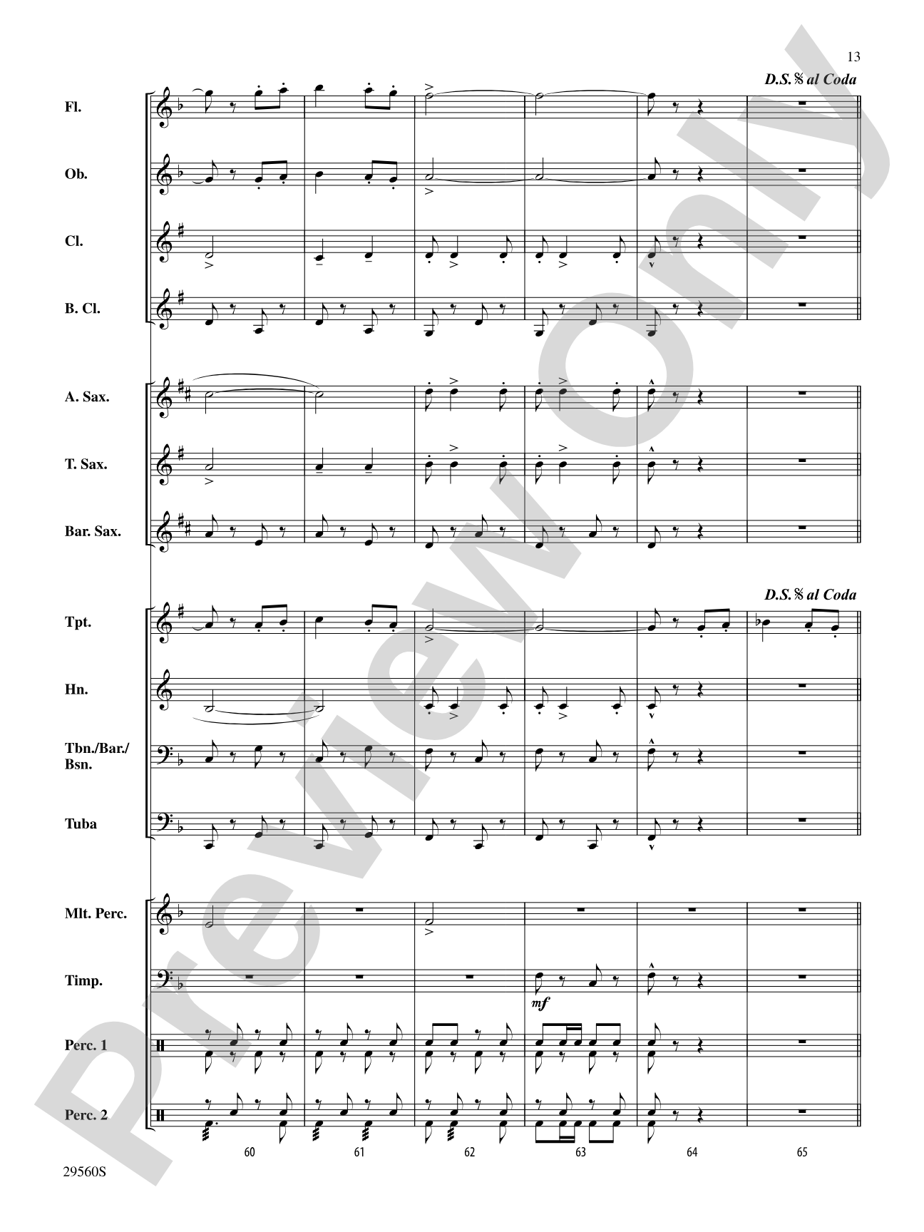 Paso Flamenco: Concert Band Conductor Score & Parts