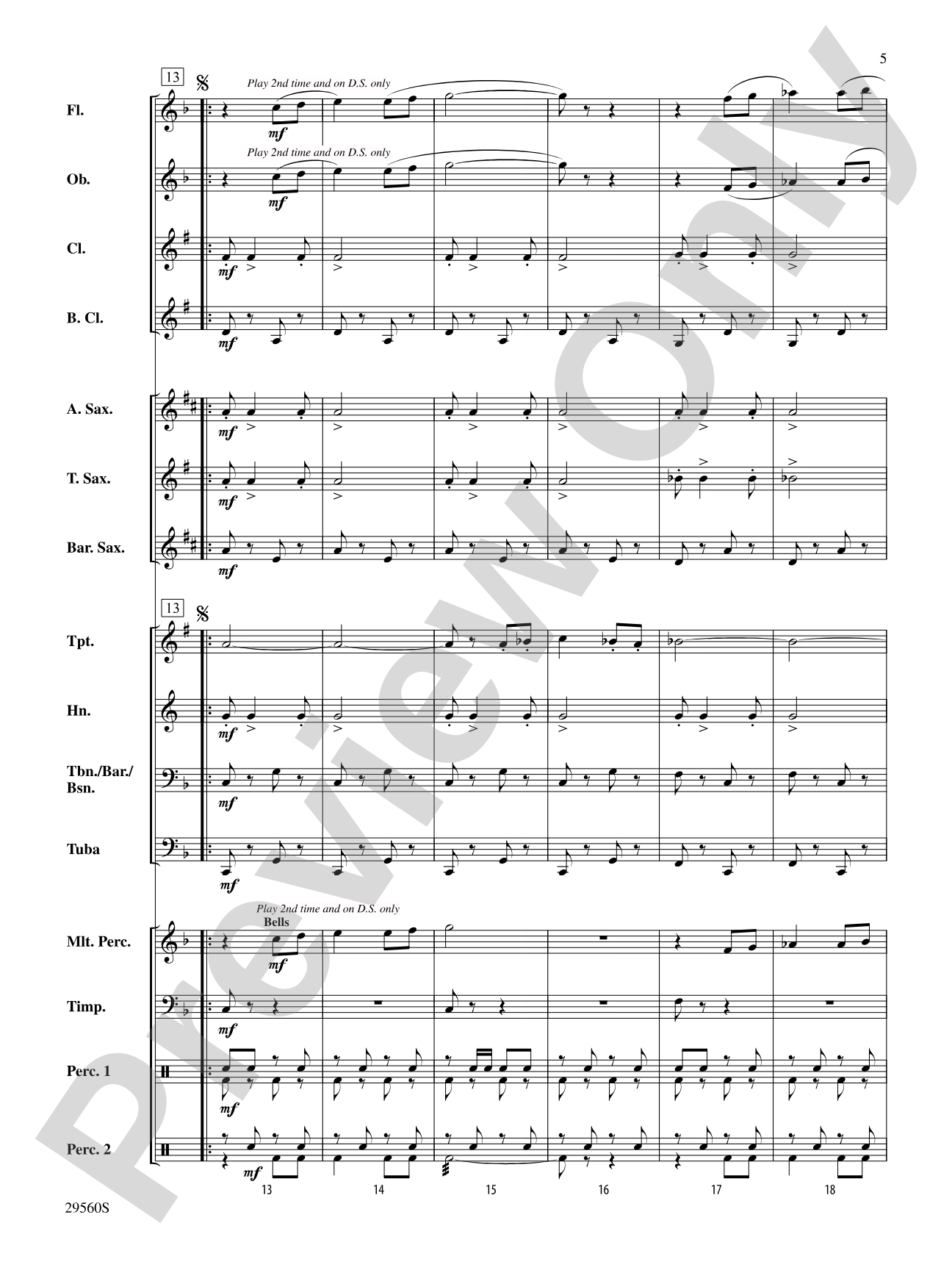 Paso Flamenco: Concert Band Conductor Score & Parts