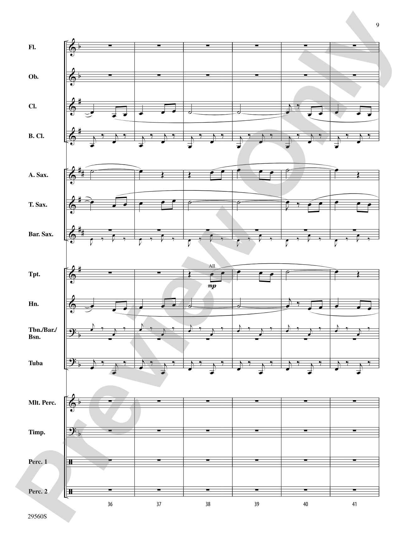 Paso Flamenco: Concert Band Conductor Score & Parts