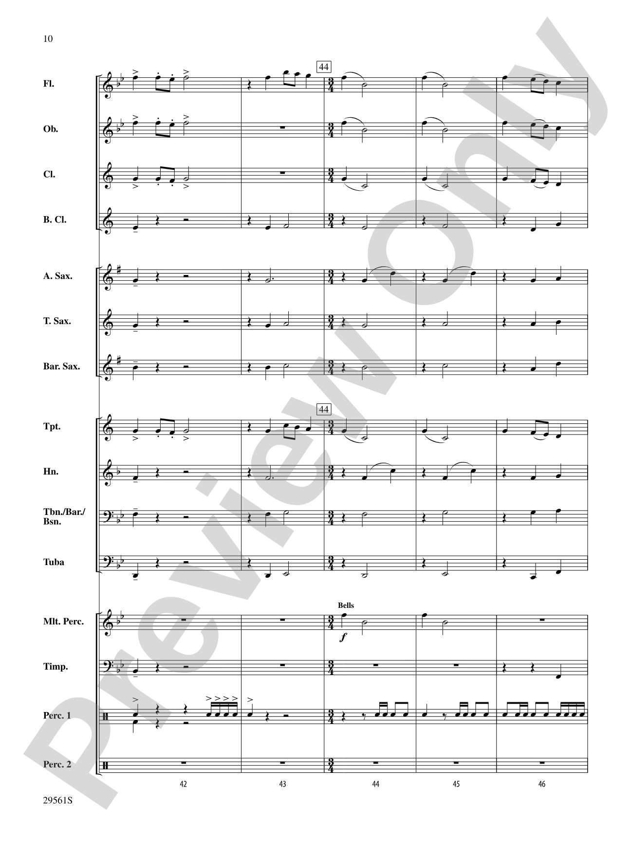 Flourish for Winds and Percussion: Concert Band Conductor Score & Parts