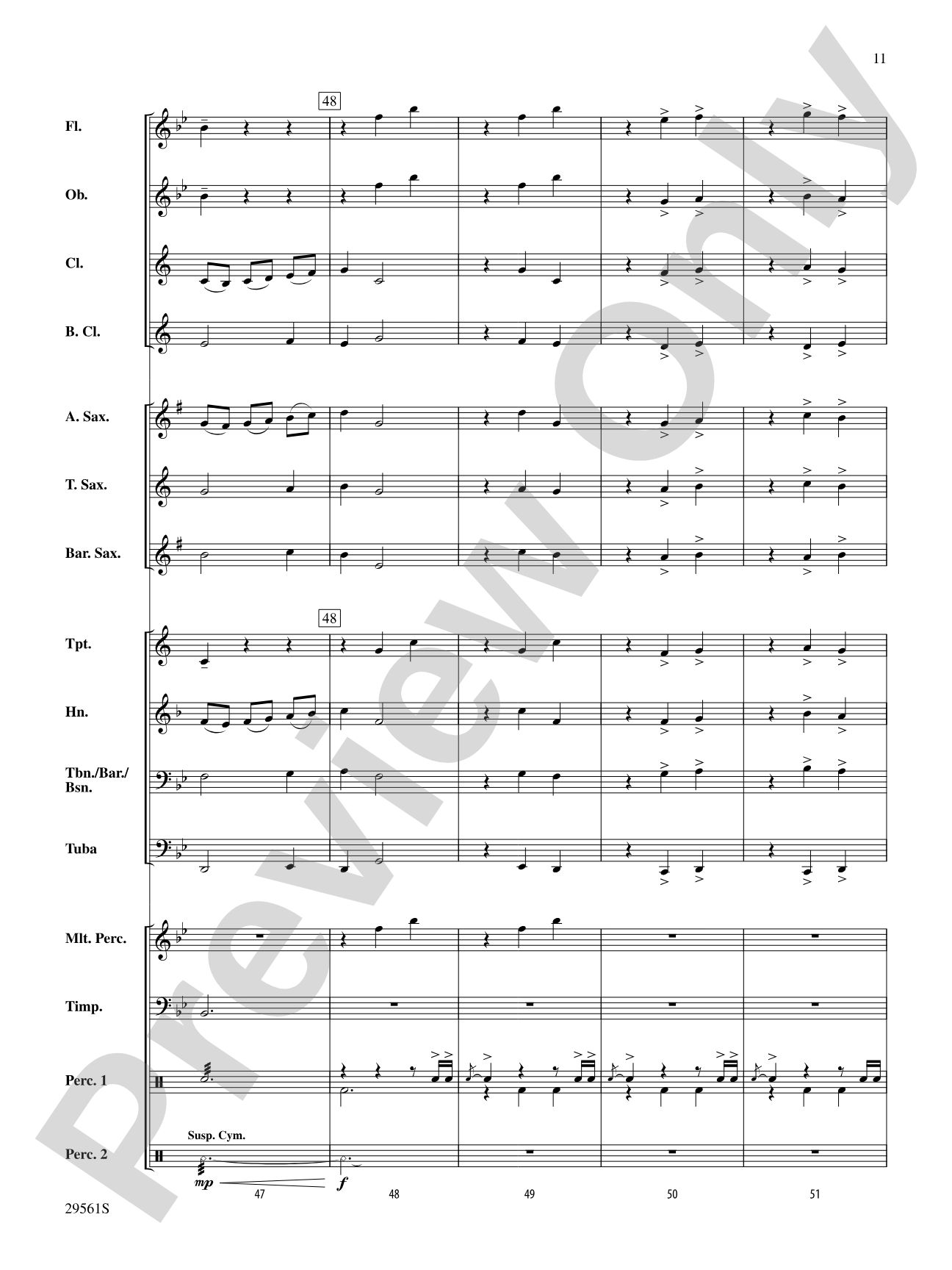 Flourish for Winds and Percussion: Concert Band Conductor Score & Parts