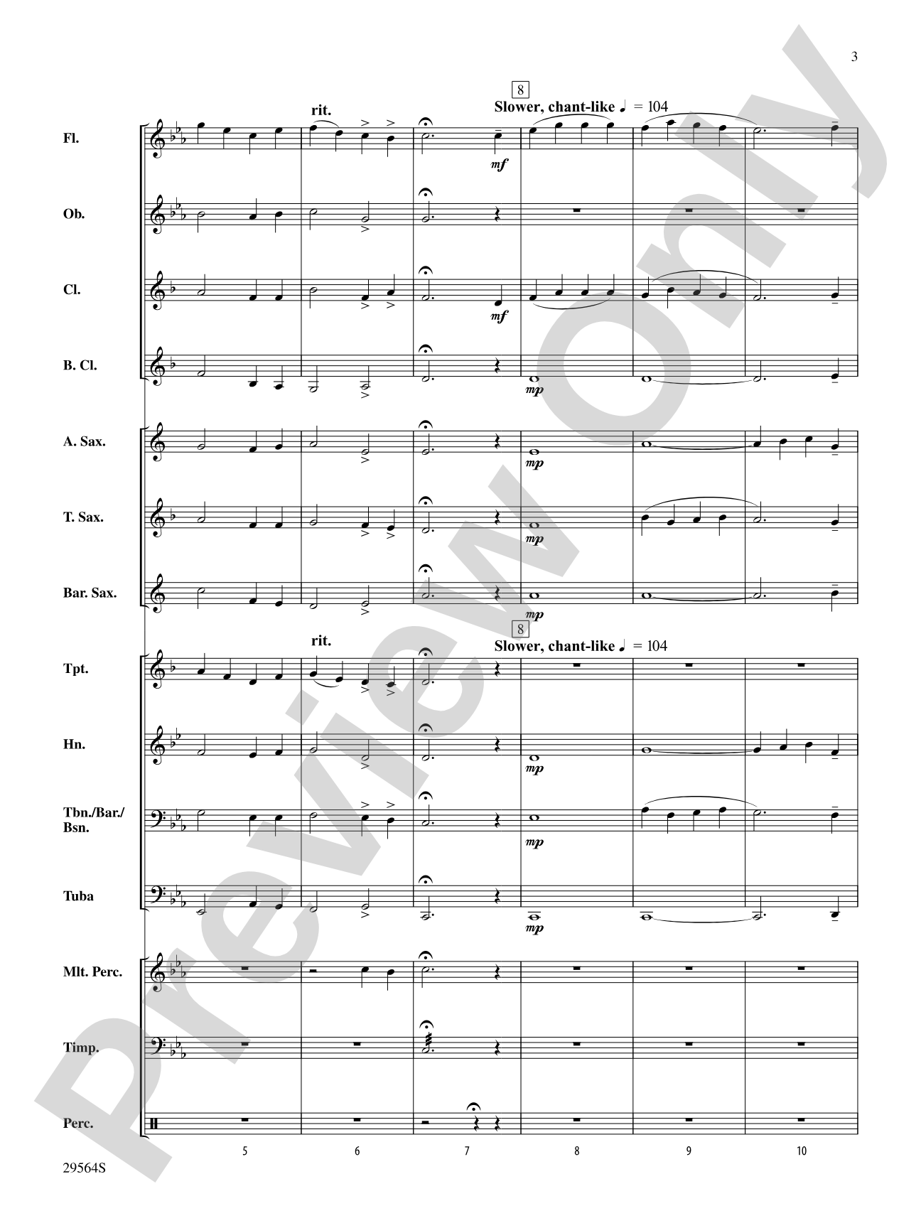 The Three O's of Christmas: Concert Band Conductor Score & Parts