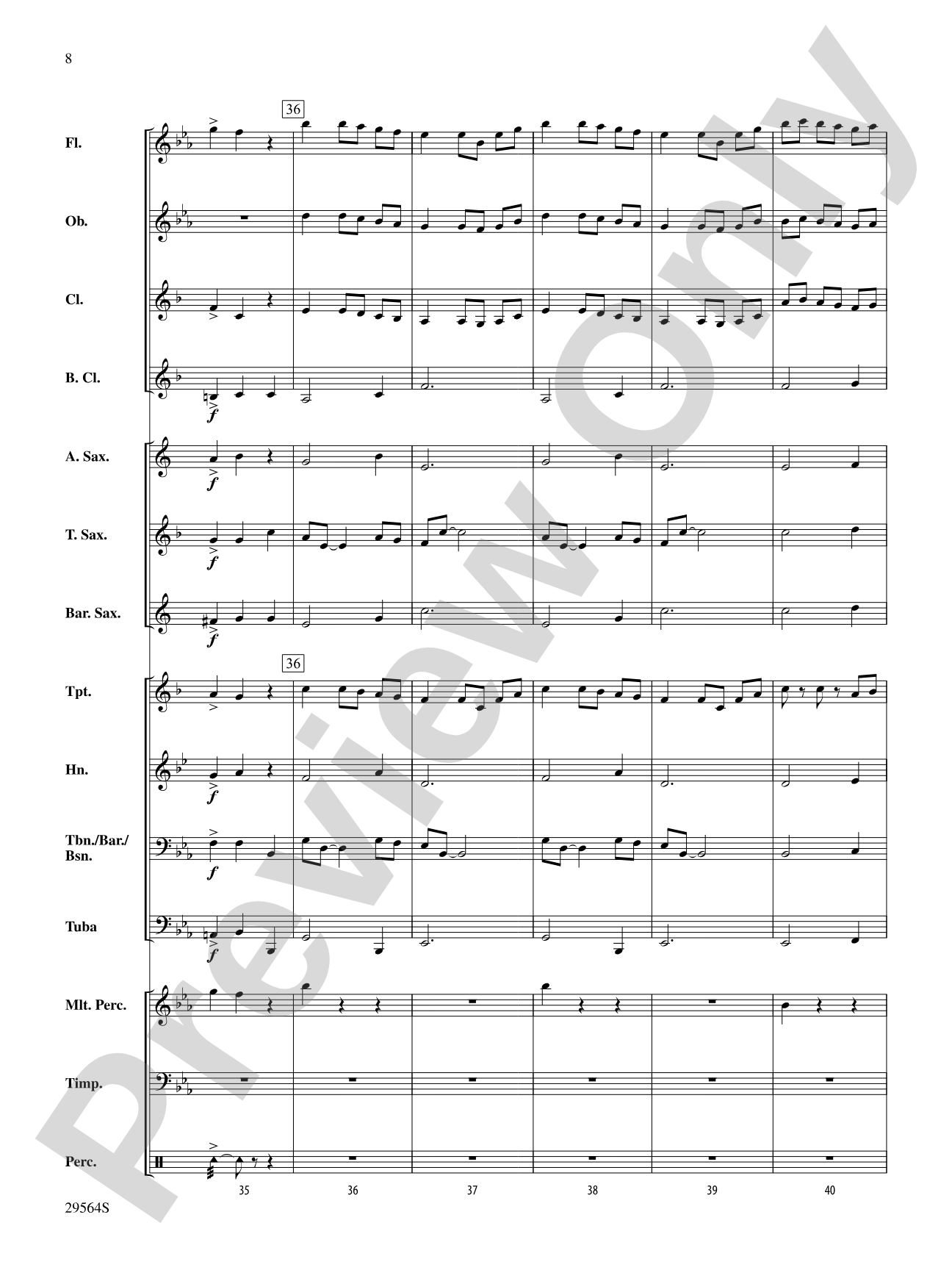 The Three O's of Christmas: Concert Band Conductor Score & Parts