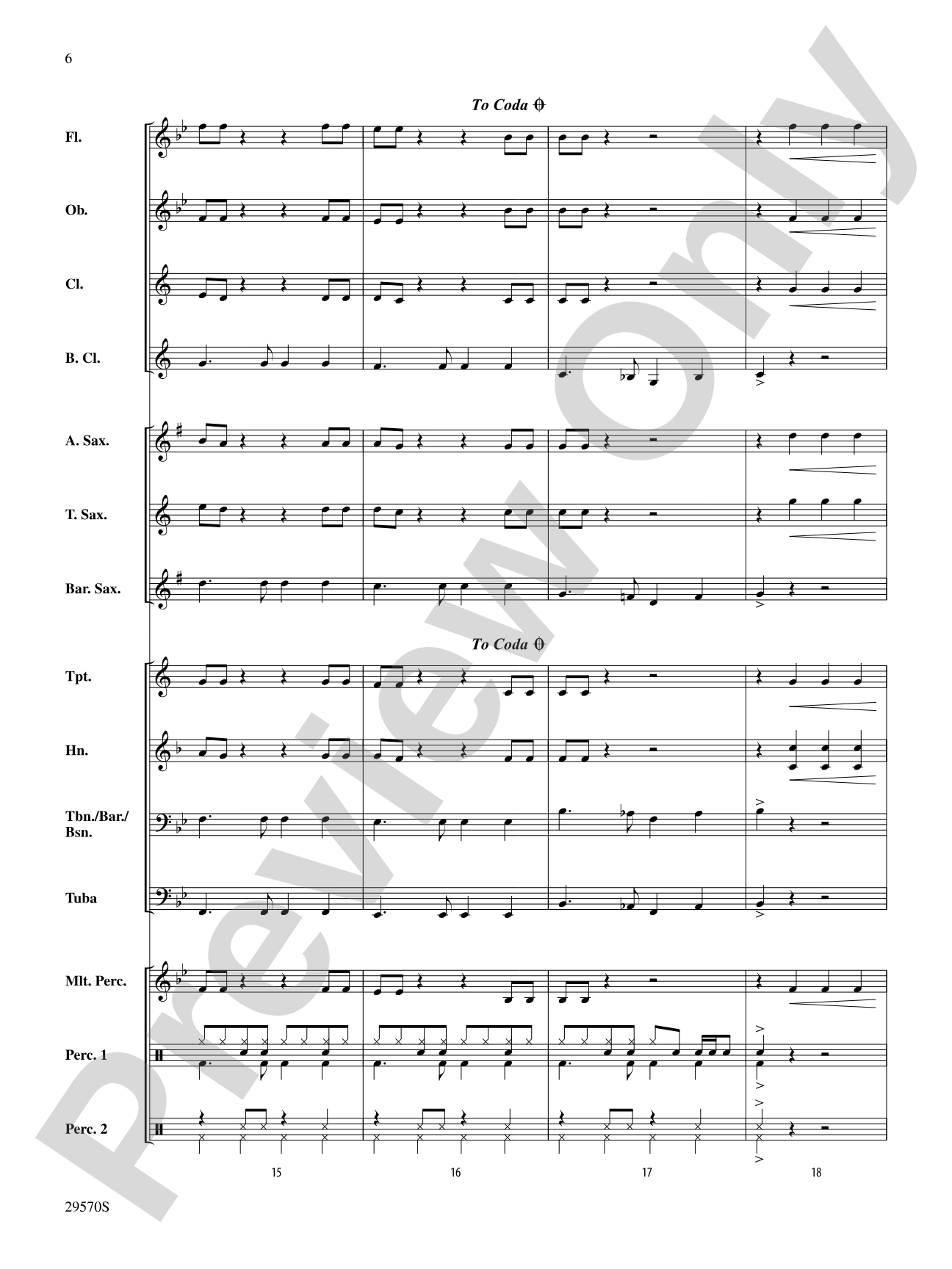 Wooly Bully: Concert Band Conductor Score & Parts