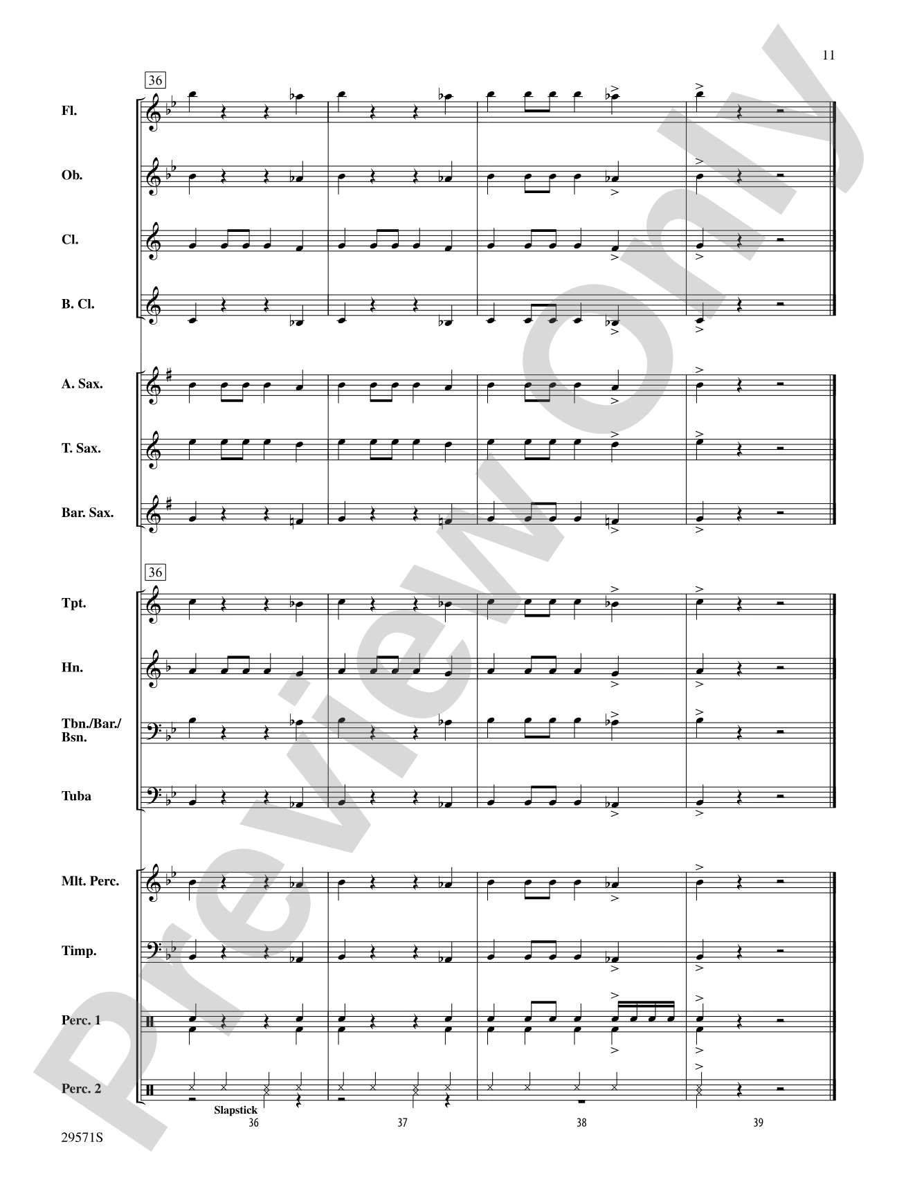 Blazing Saddles: Concert Band Conductor Score & Parts