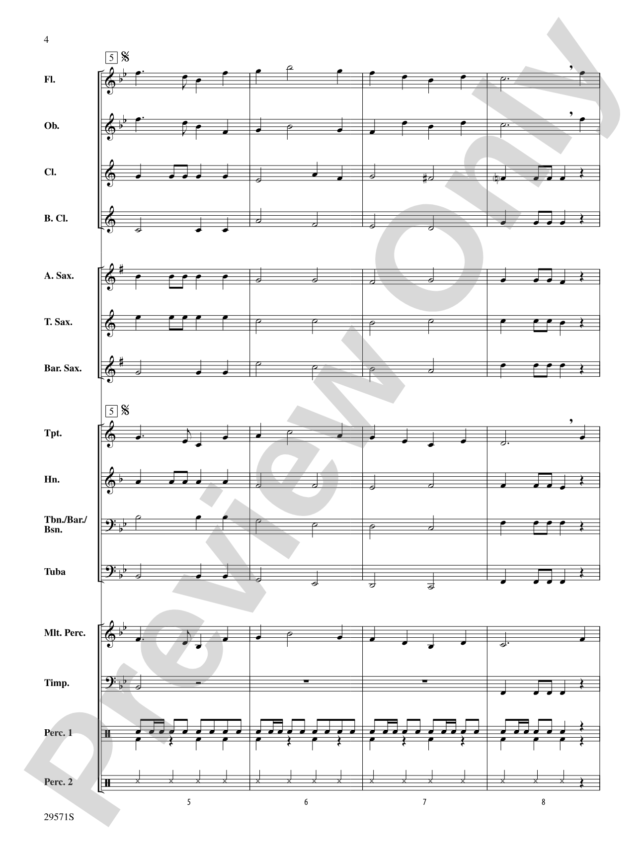 Blazing Saddles: Concert Band Conductor Score & Parts