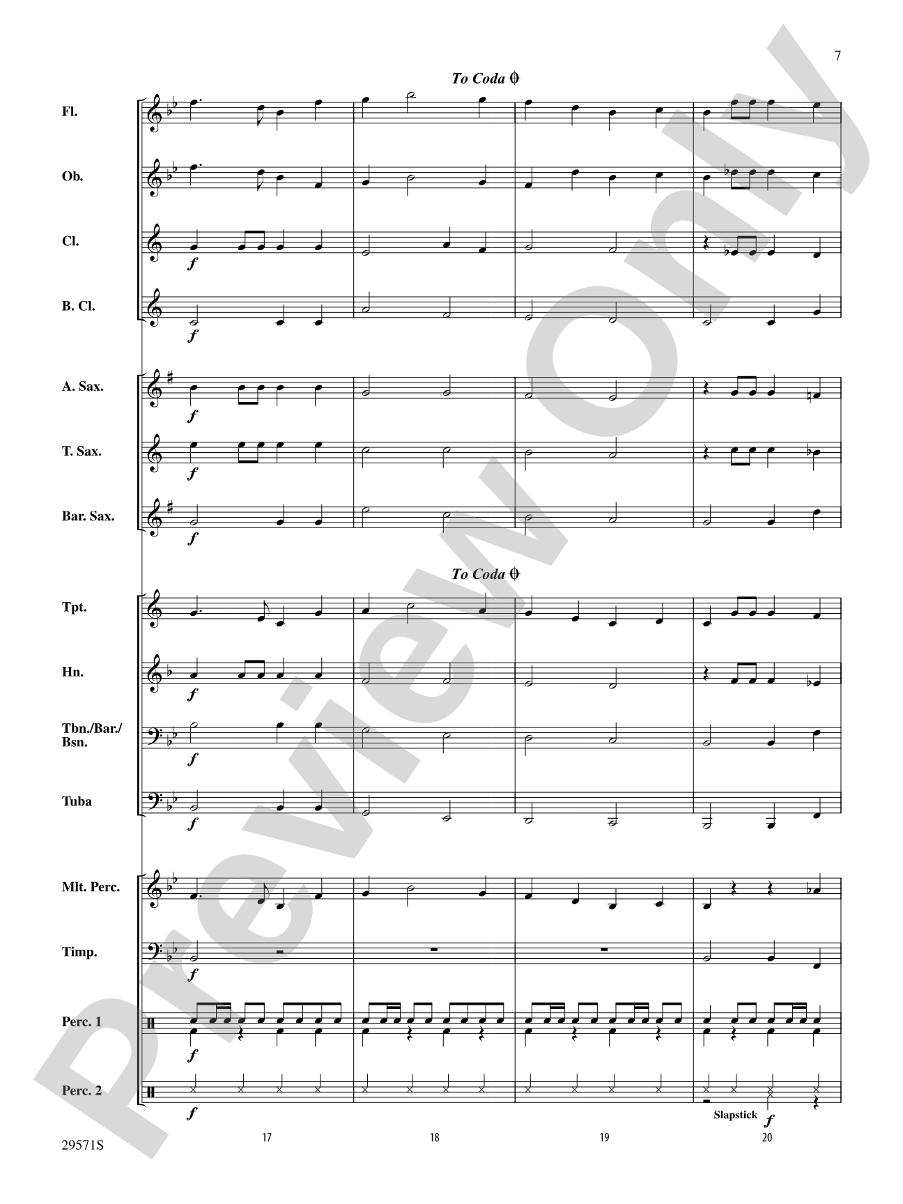 Blazing Saddles: Concert Band Conductor Score & Parts