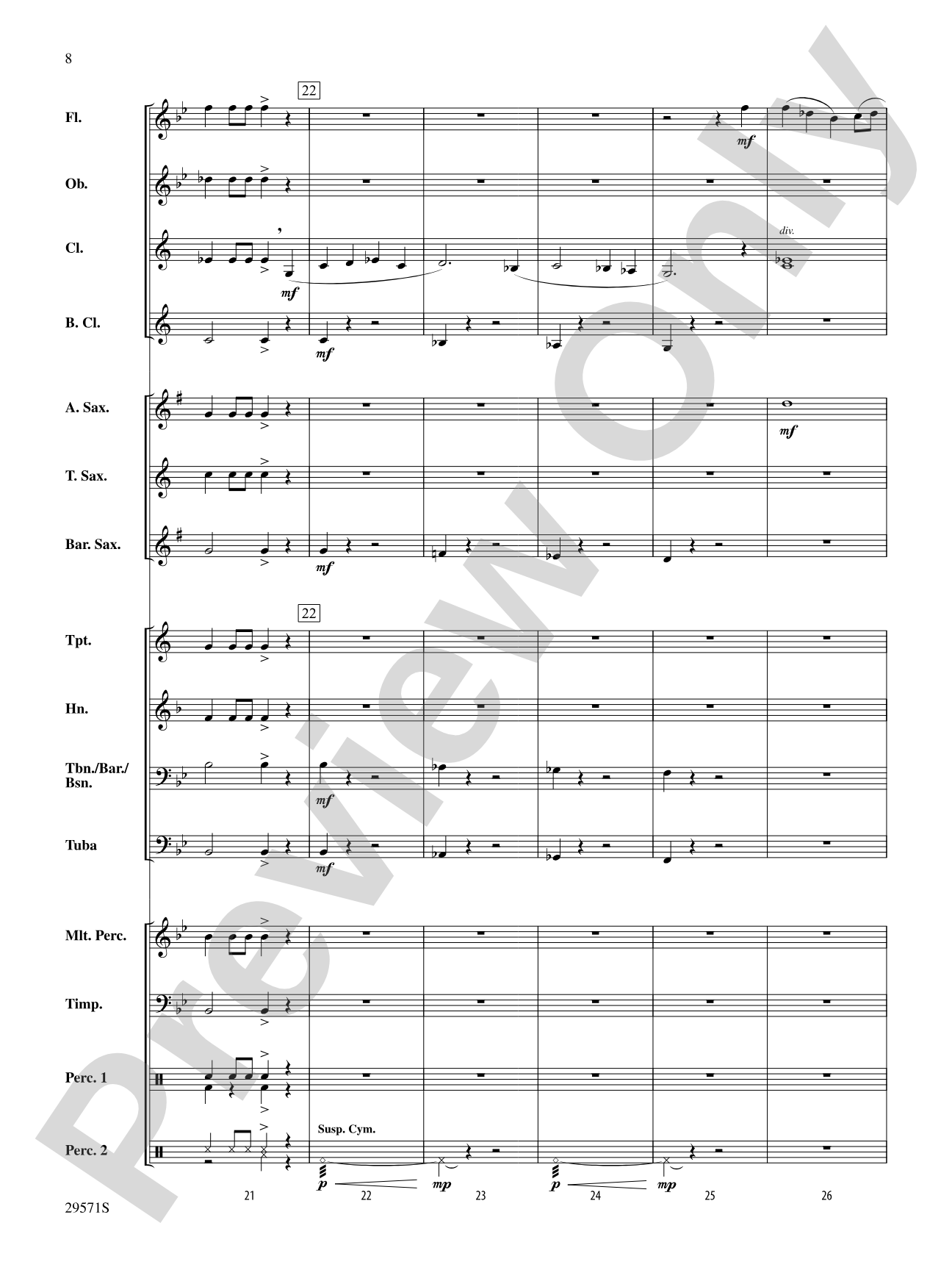 Blazing Saddles: Concert Band Conductor Score & Parts